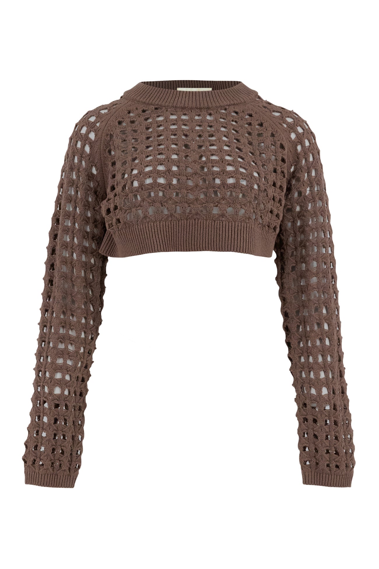 Bohemian top in dark taupe van MOOST Wanted, Brands of Ibiza