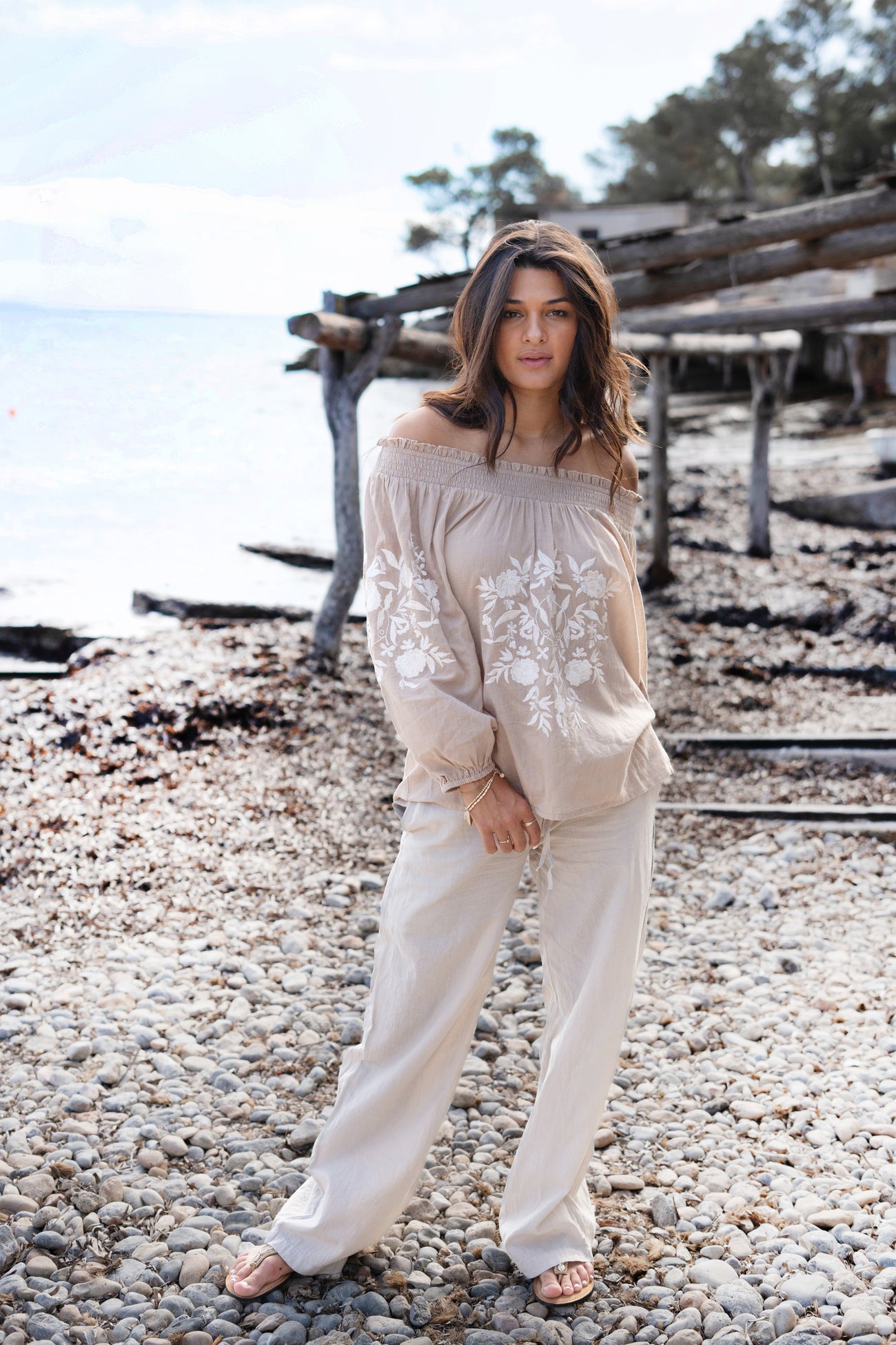 Bohemian item in light taupe van ibzmode, Brands of Ibiza