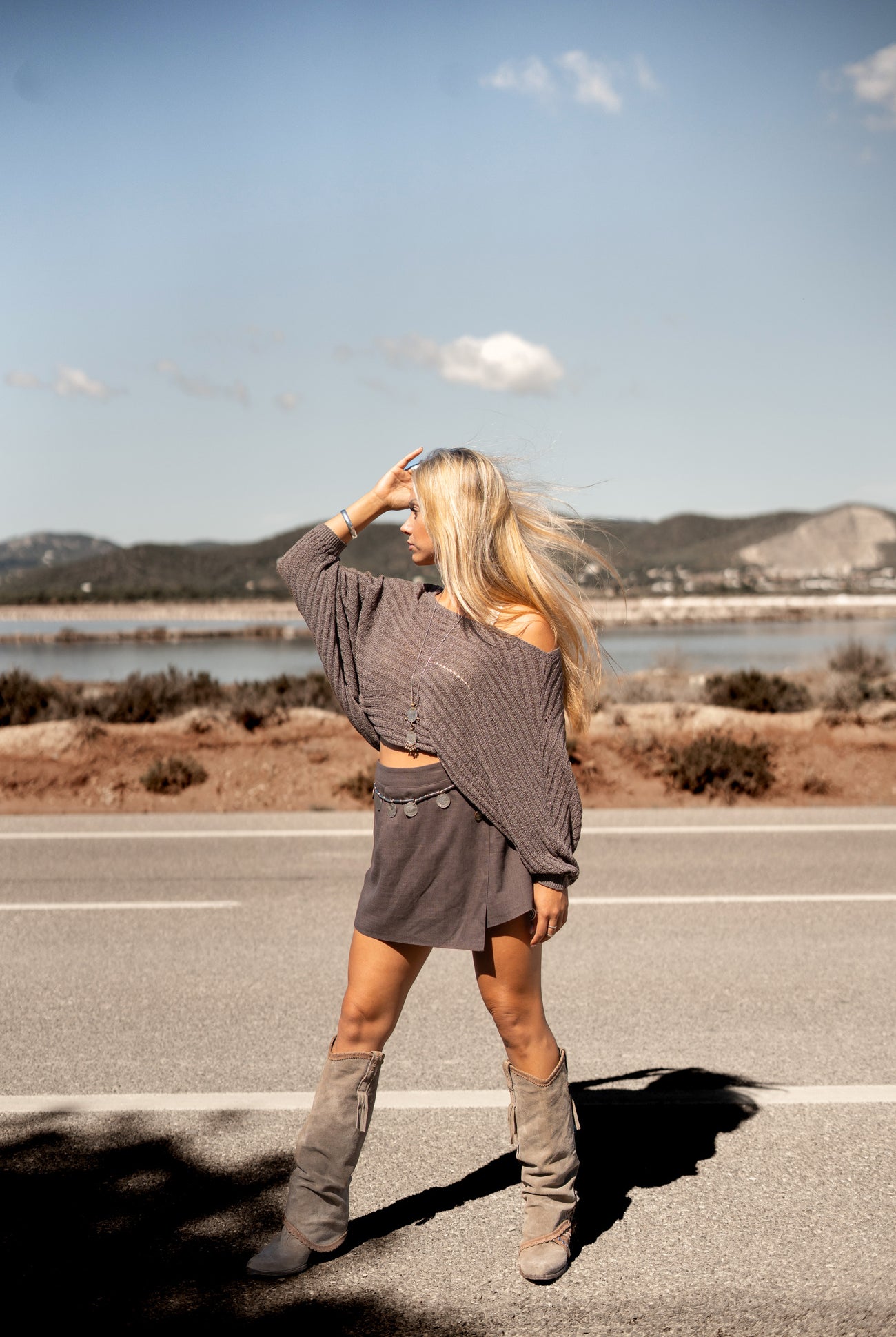 Bohemian item in dark taupe van MOOST Wanted, Brands of Ibiza