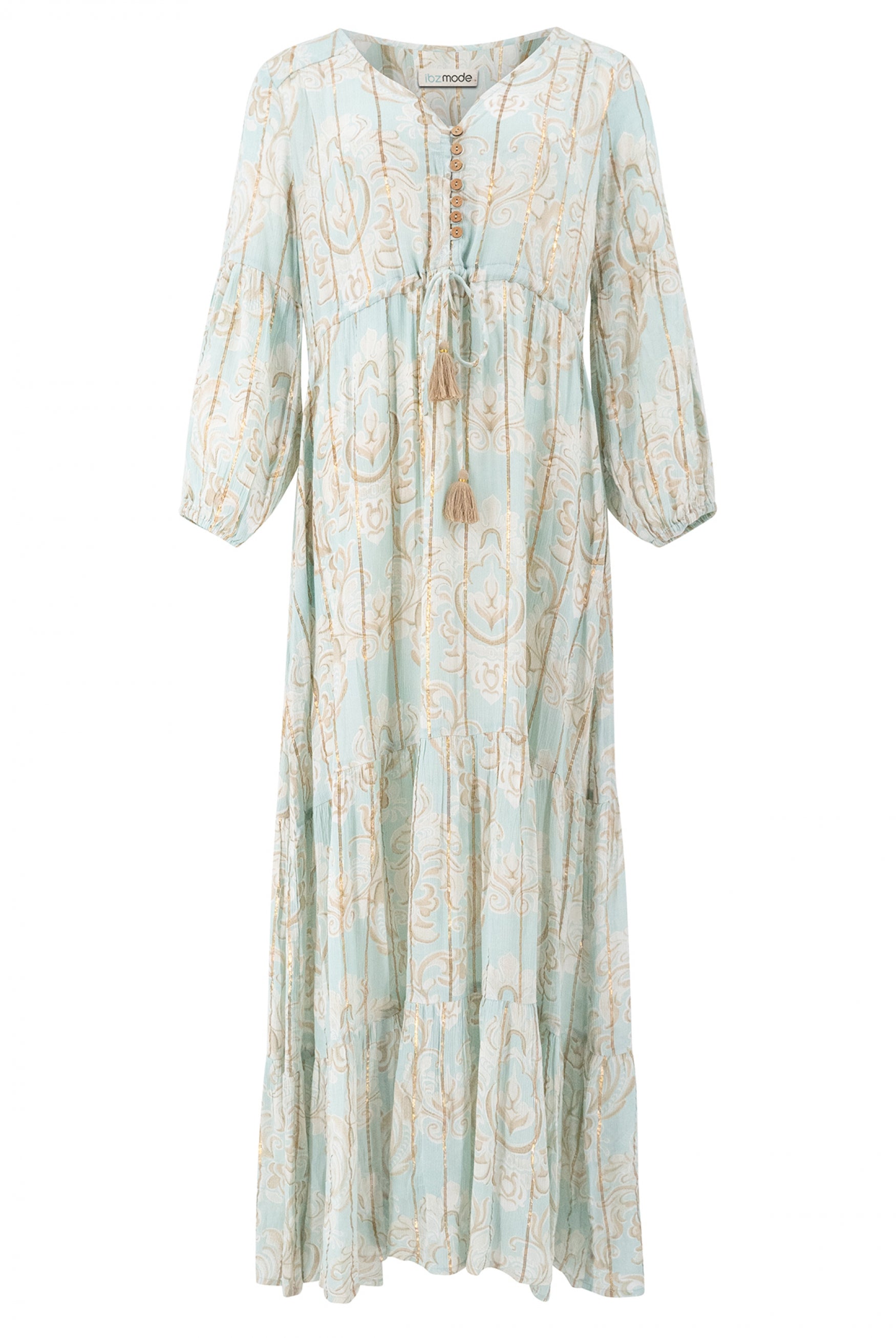 Vestido bohemio en color menta de ibzmode, Marcas de Ibiza