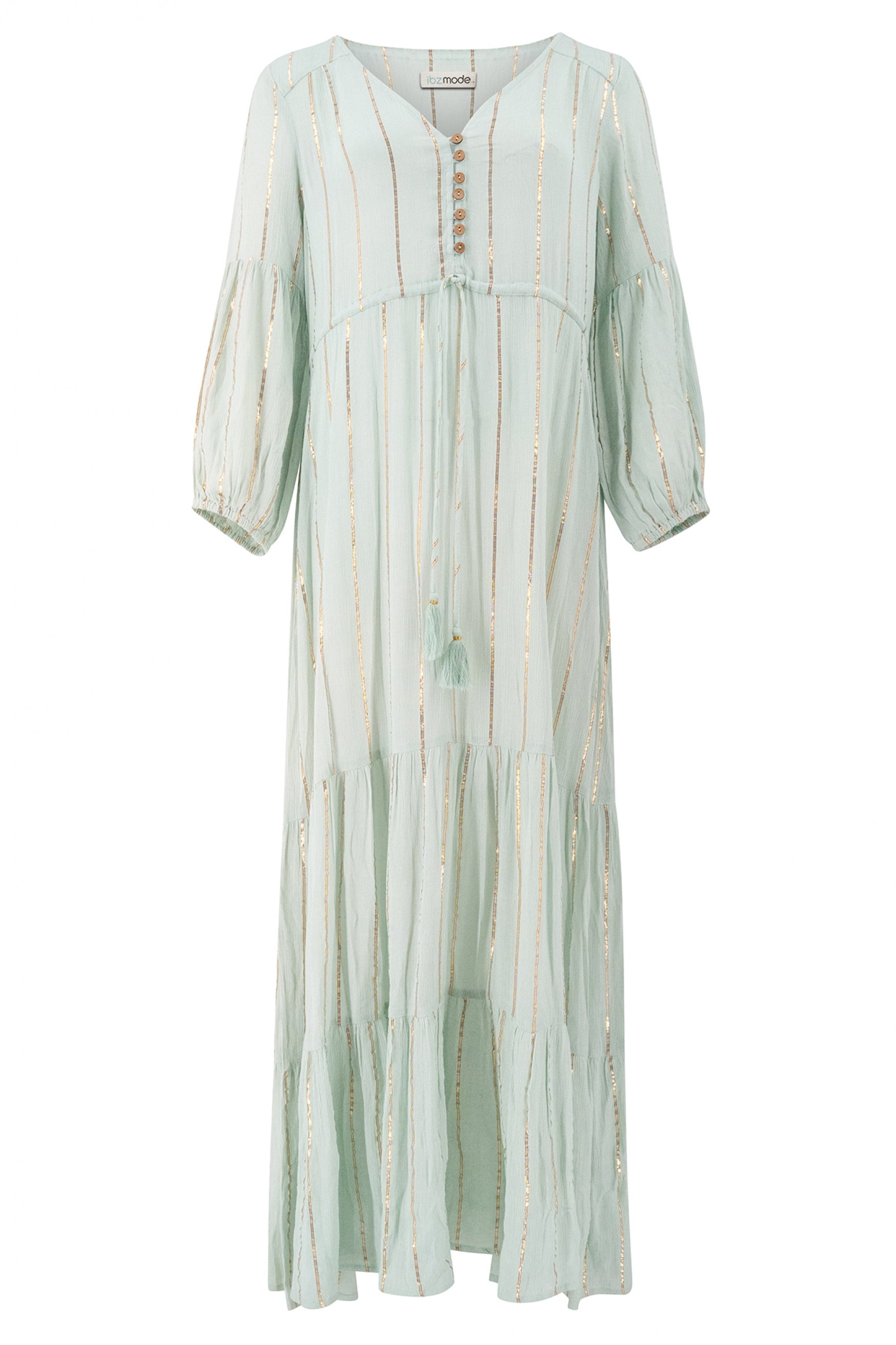 Bohemian jurk in pale blue van ibzmode, Brands of Ibiza