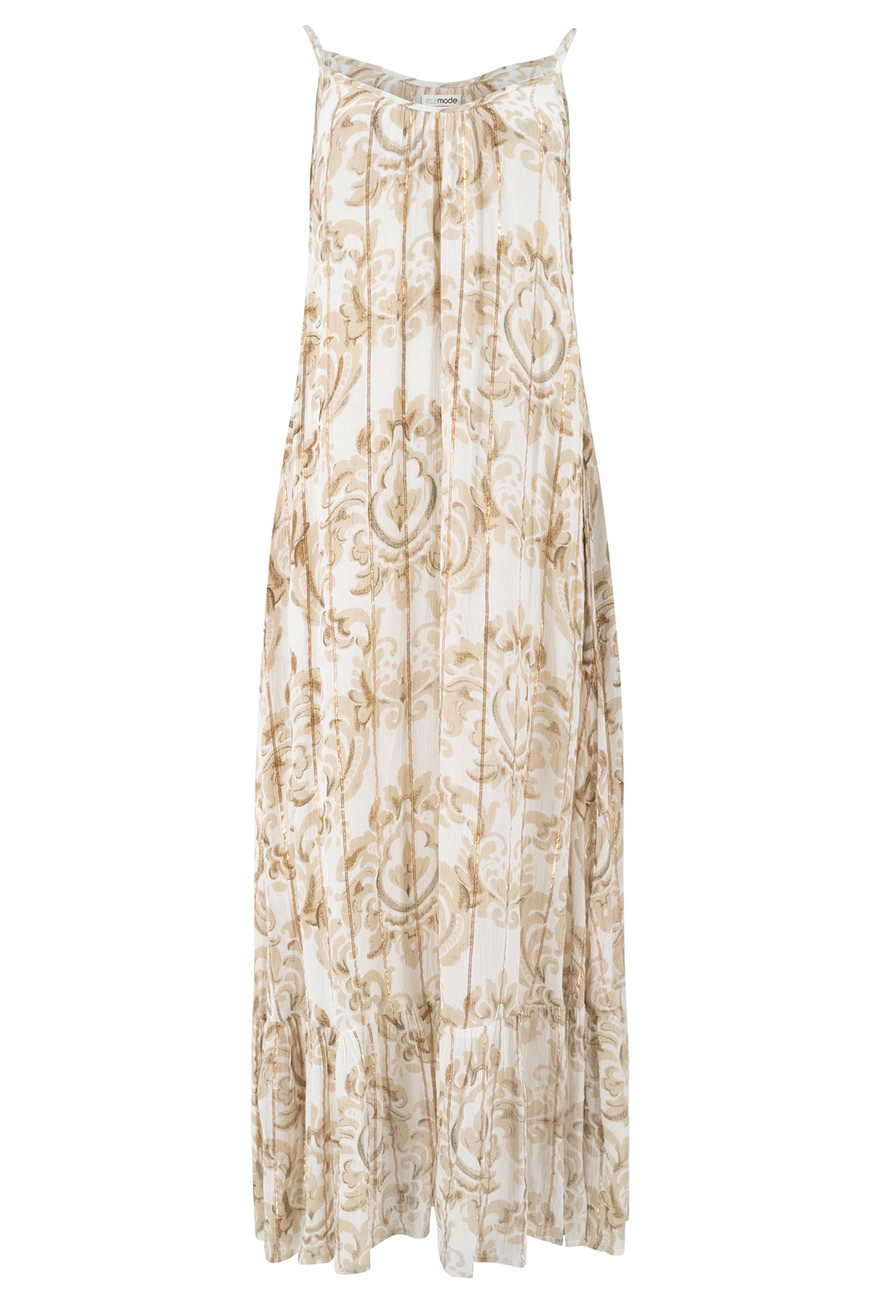 Bohemian jurk in white van ibzmode, Brands of Ibiza