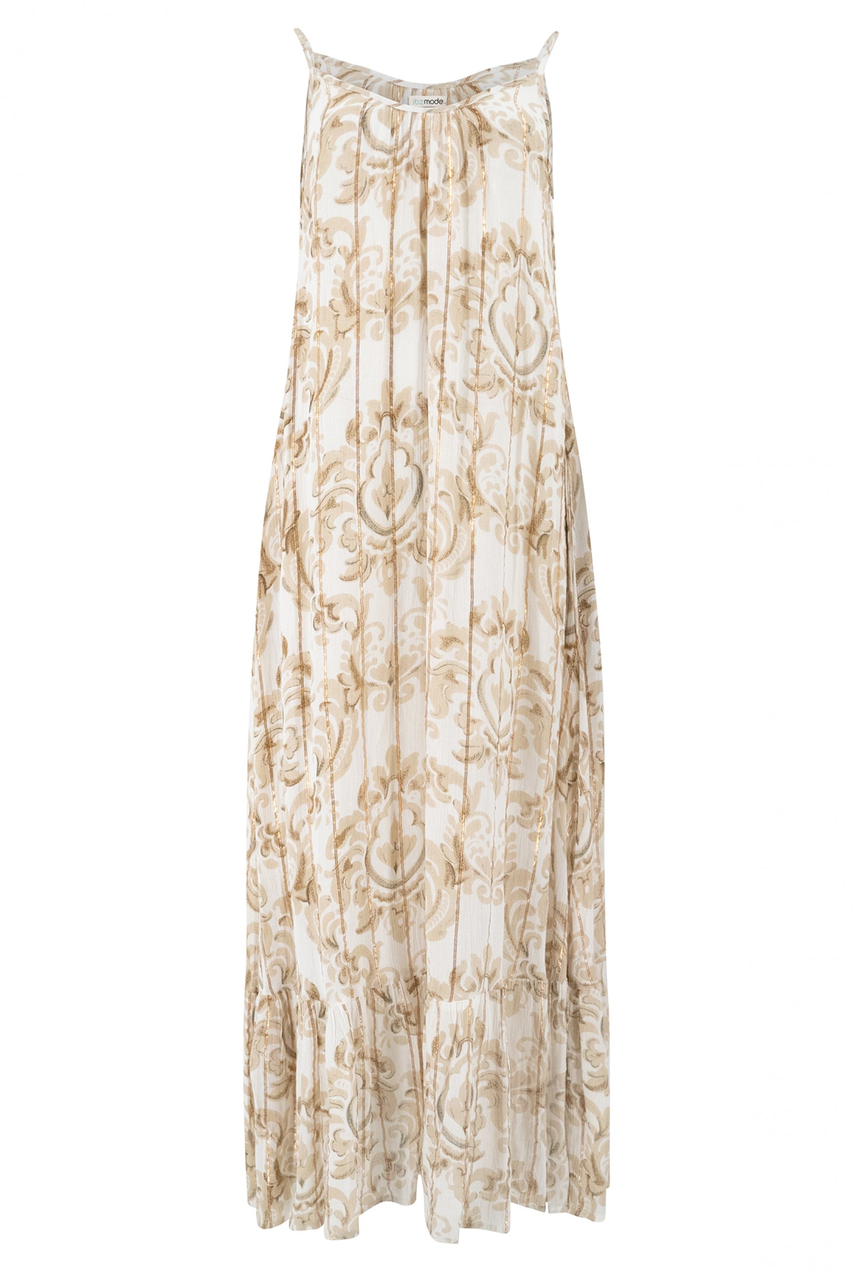 Bohemian jurk in white van ibzmode, Brands of Ibiza