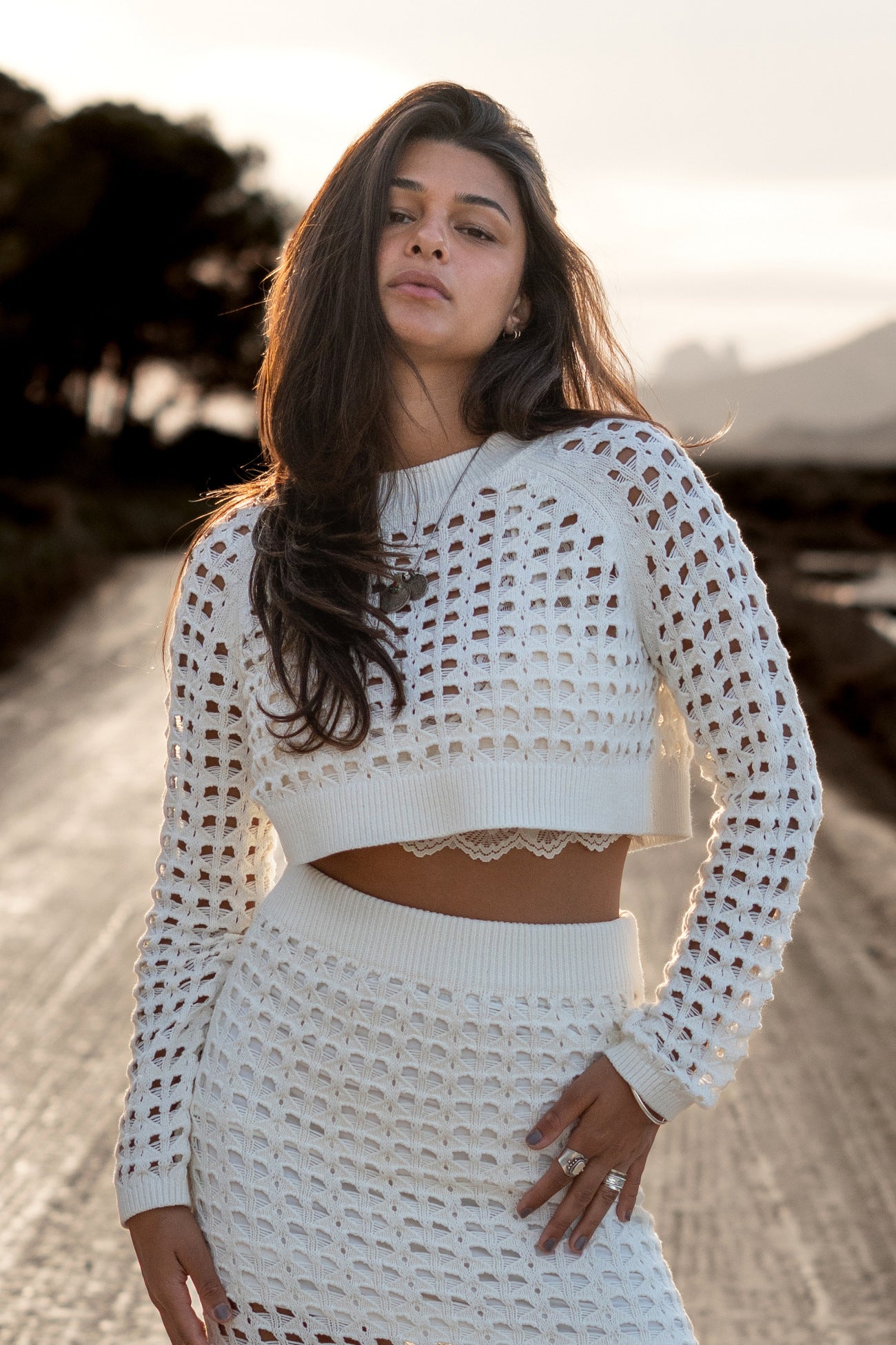 Bohemian top in off white van MOOST Wanted, Brands of Ibiza