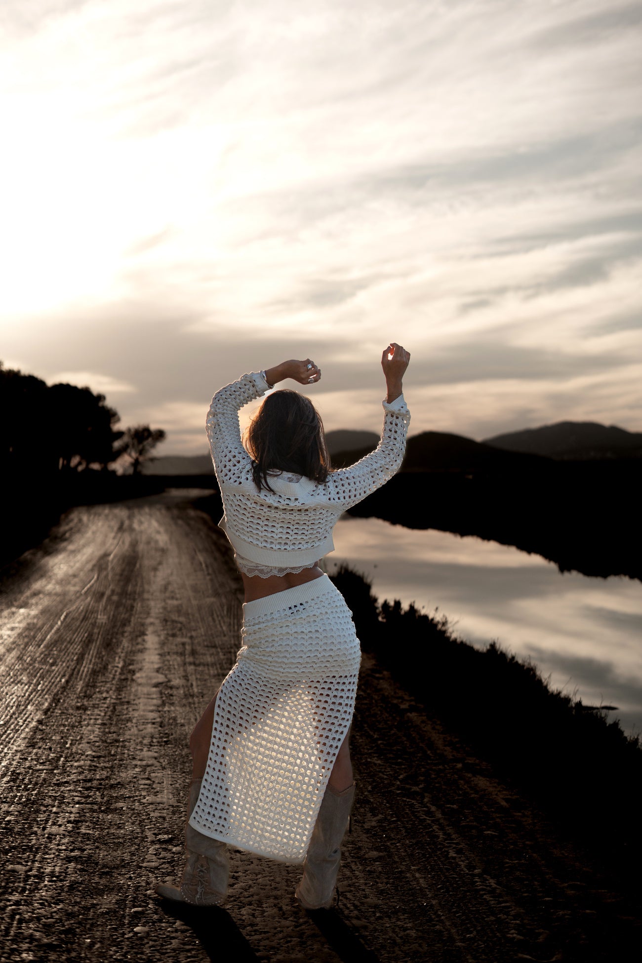 Bohemian rok in off white van MOOST Wanted, Brands of Ibiza