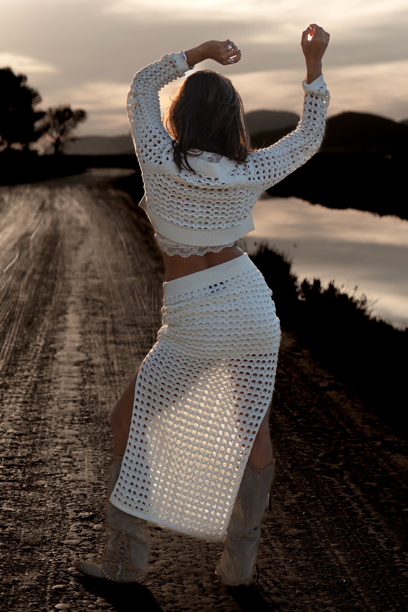 Bohemian rok in off white van MOOST Wanted, Brands of Ibiza