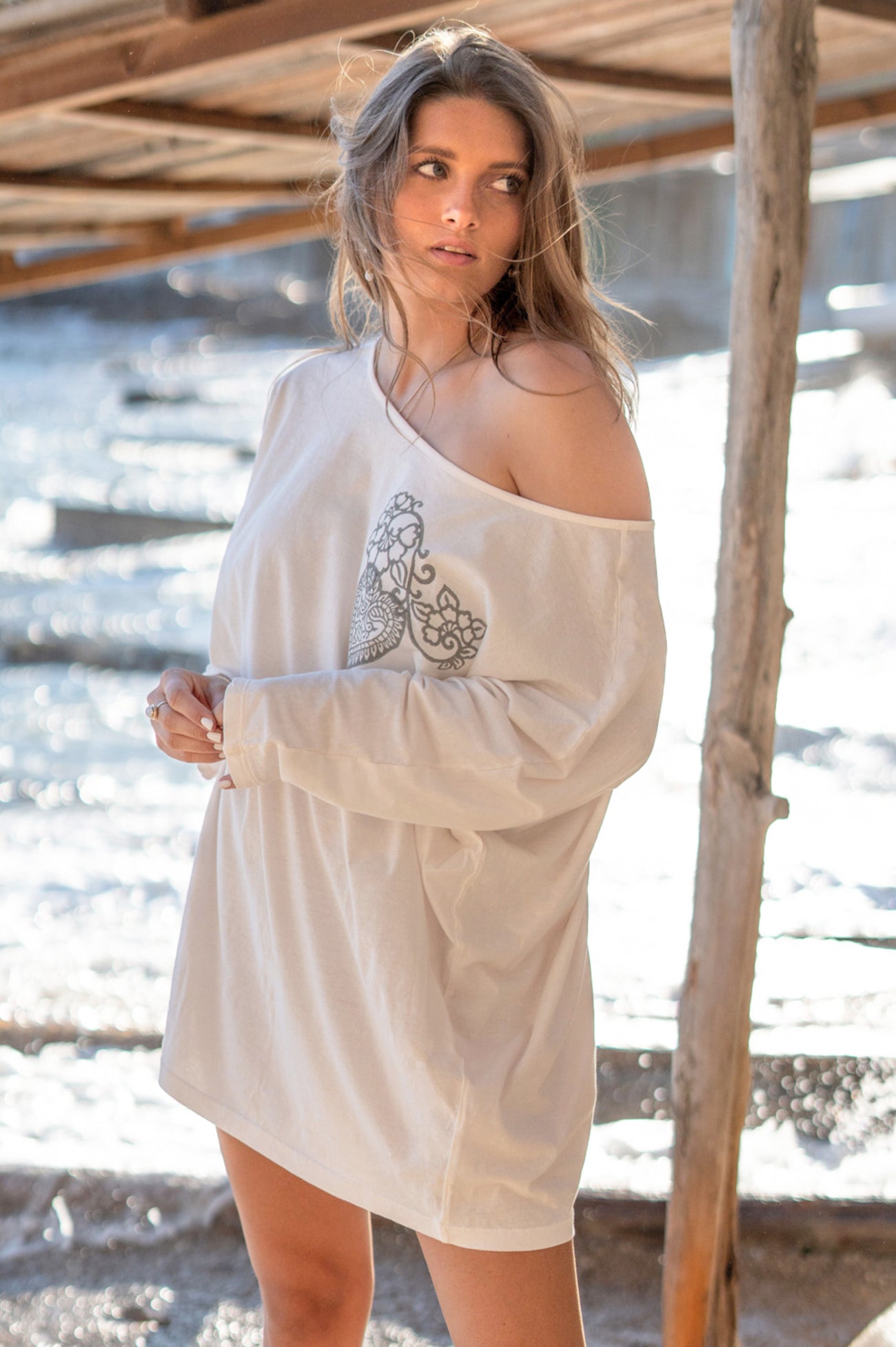 Bohemian item in white van ibzmode, Brands of Ibiza