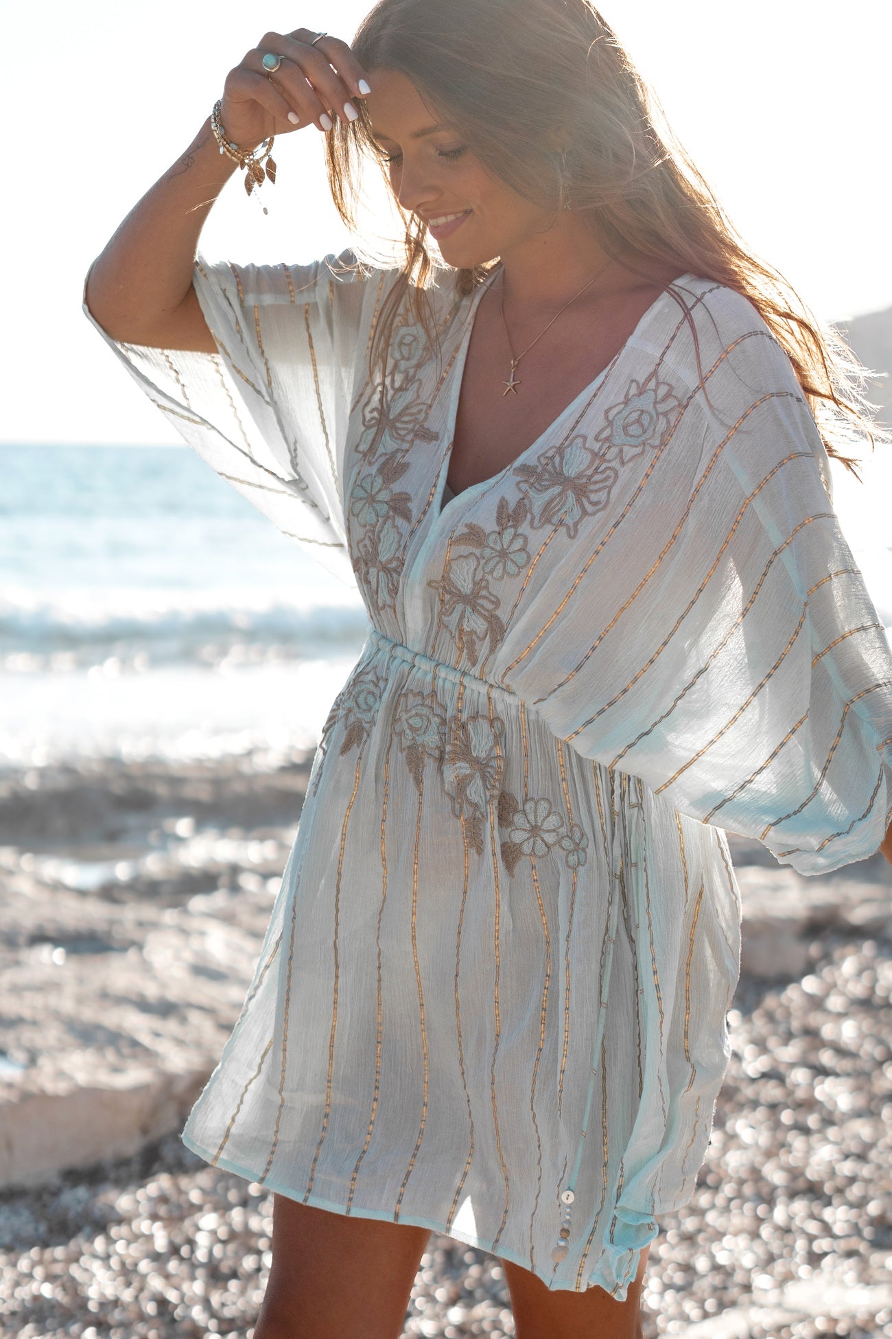 Bohemian jurk in mint van ibzmode, Brands of Ibiza