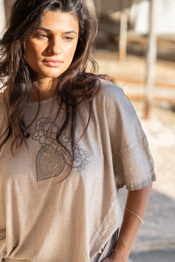 Bohemian-style piece in taupe from ibzmode, Brands of Ibiza