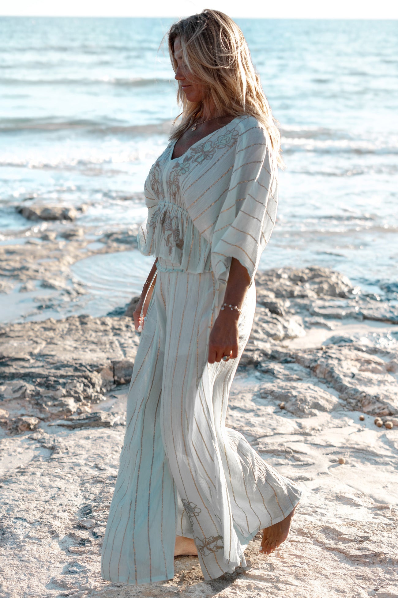 Bohemian broek in mint van ibzmode, Brands of Ibiza