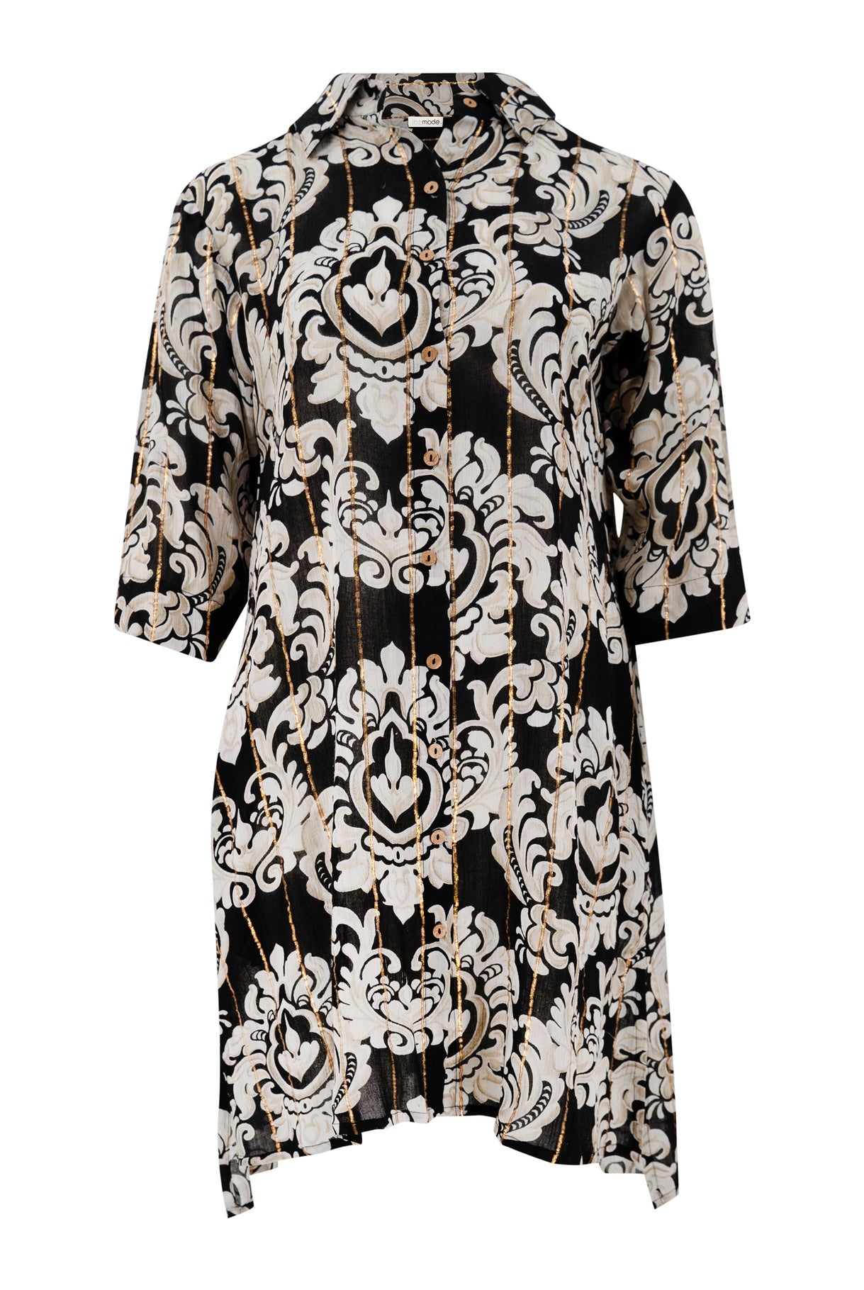 Bohemian blouse in black van ibzmode, Brands of Ibiza