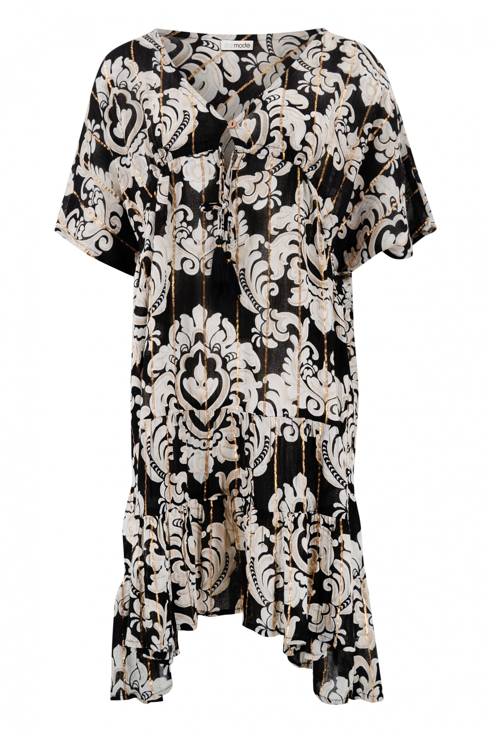 Bohemian jurk in black van ibzmode, Brands of Ibiza