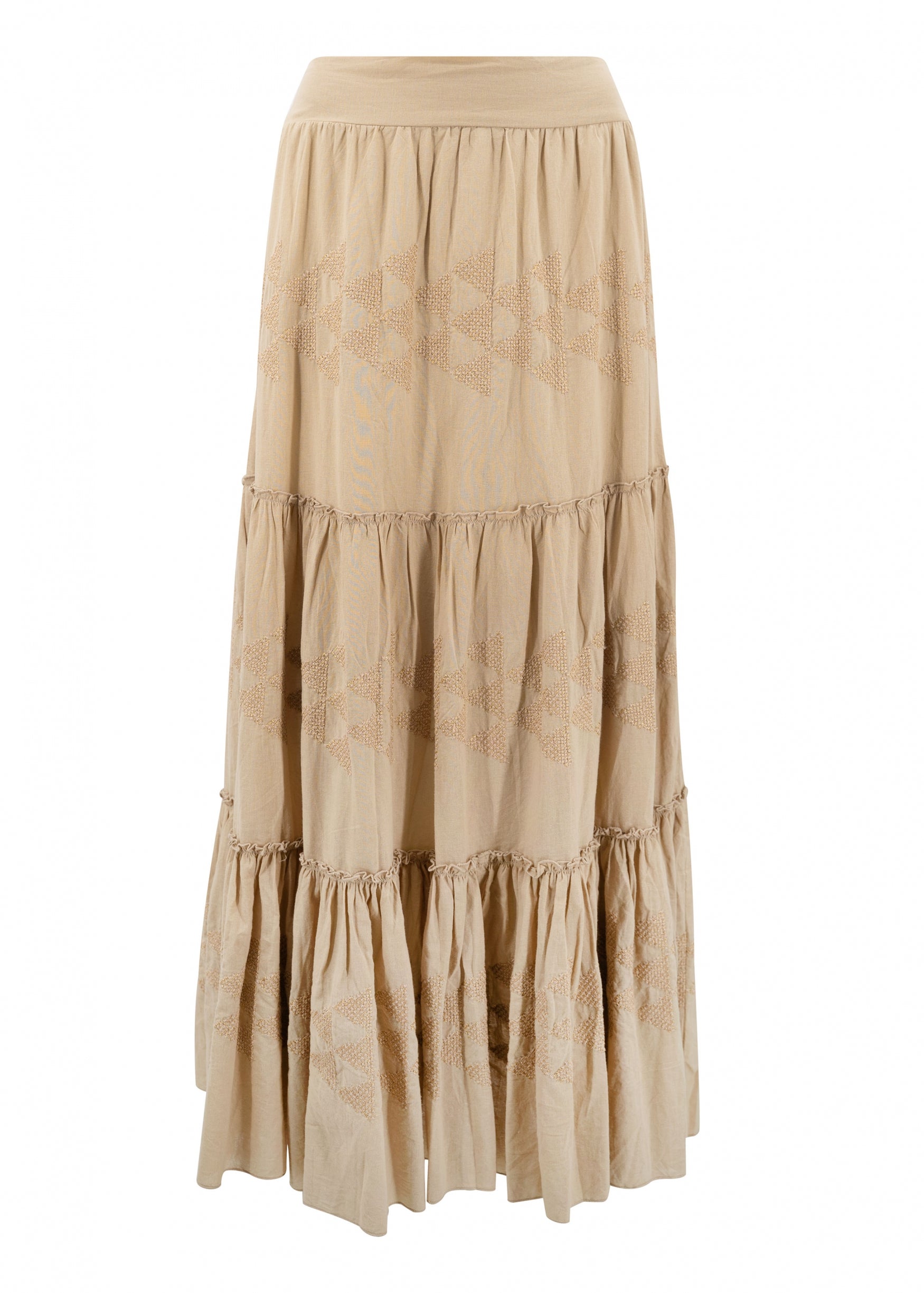 Bohemian rok in sand van ibzmode, Brands of Ibiza
