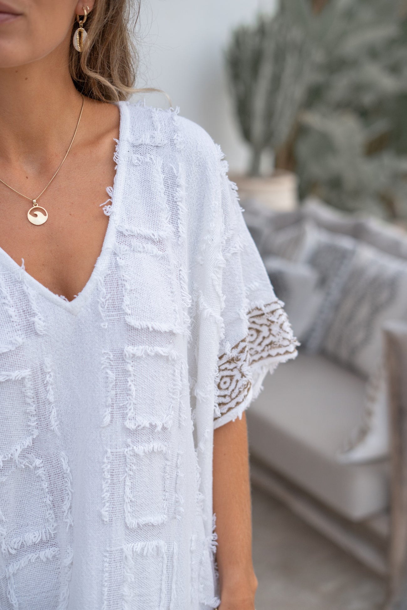 Bohemian item in white van ibzmode, Brands of Ibiza