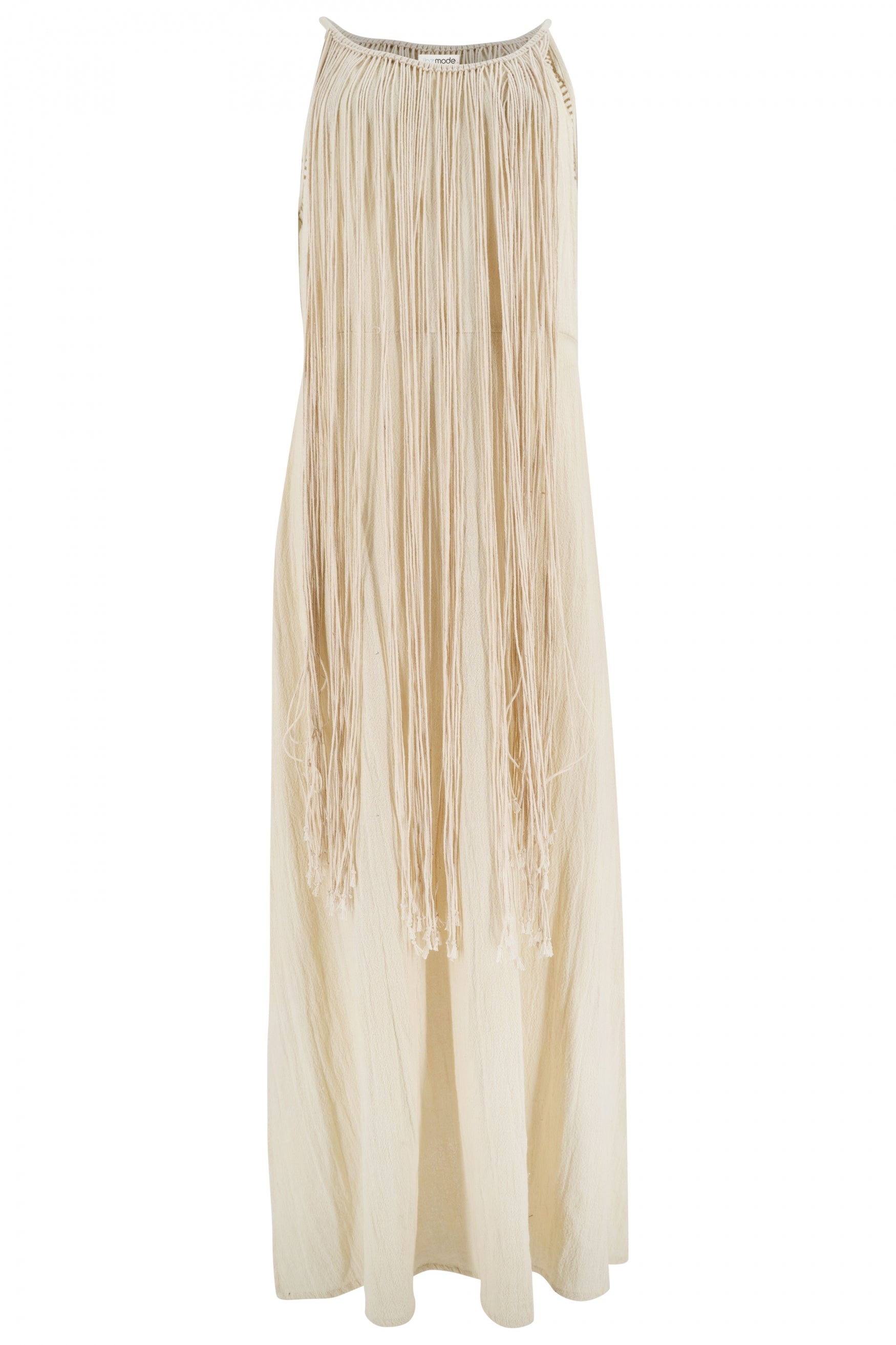 Bohemian jurk in ecru van ibzmode, Brands of Ibiza