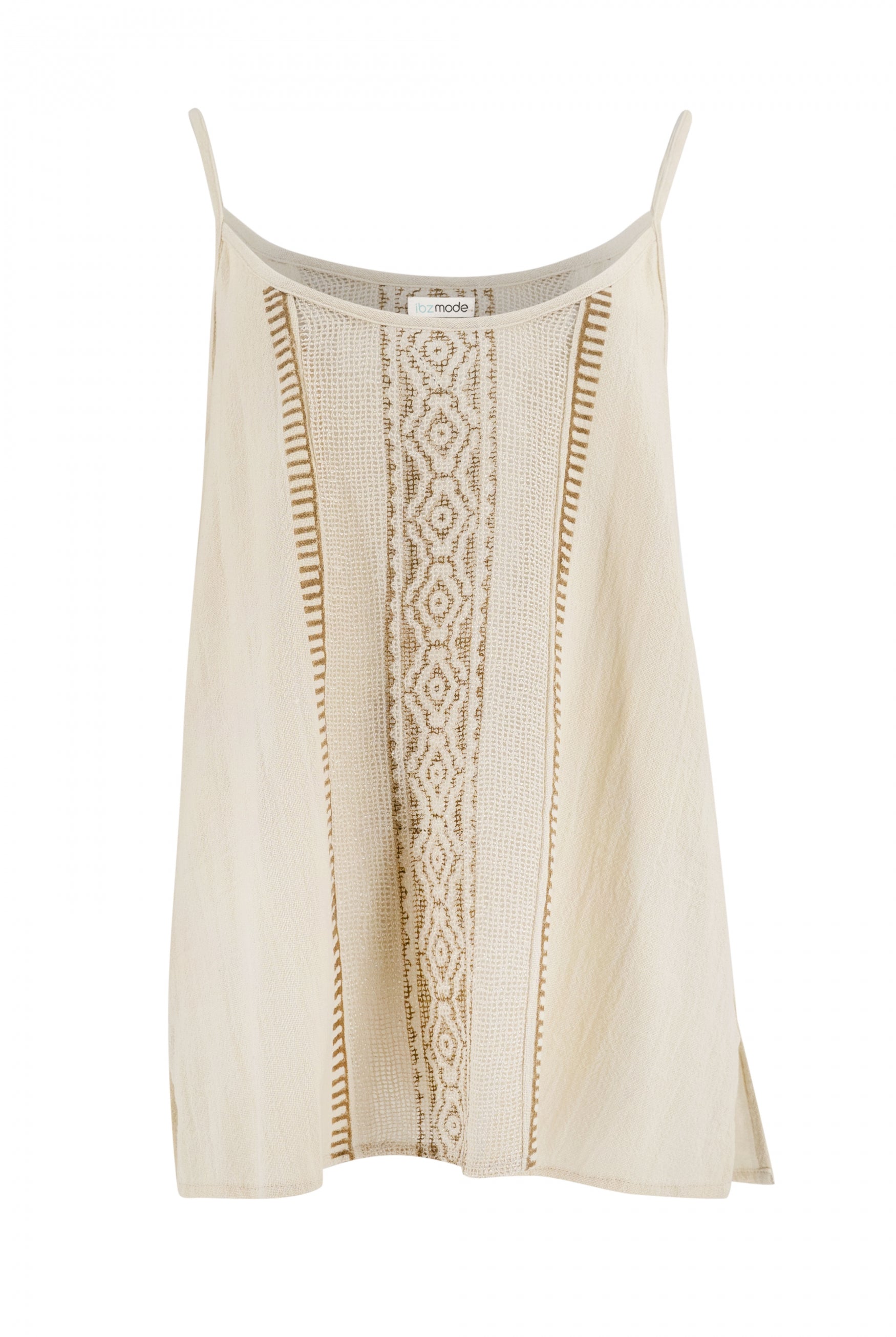 Bohemian top in ecru van ibzmode, Brands of Ibiza