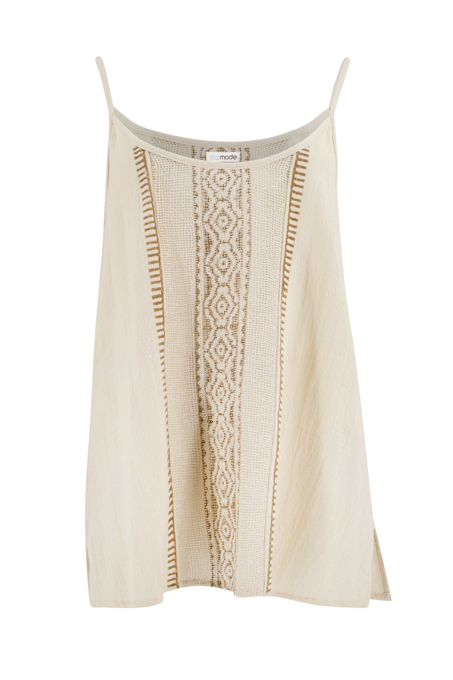 Bohemian top in ecru van ibzmode, Brands of Ibiza