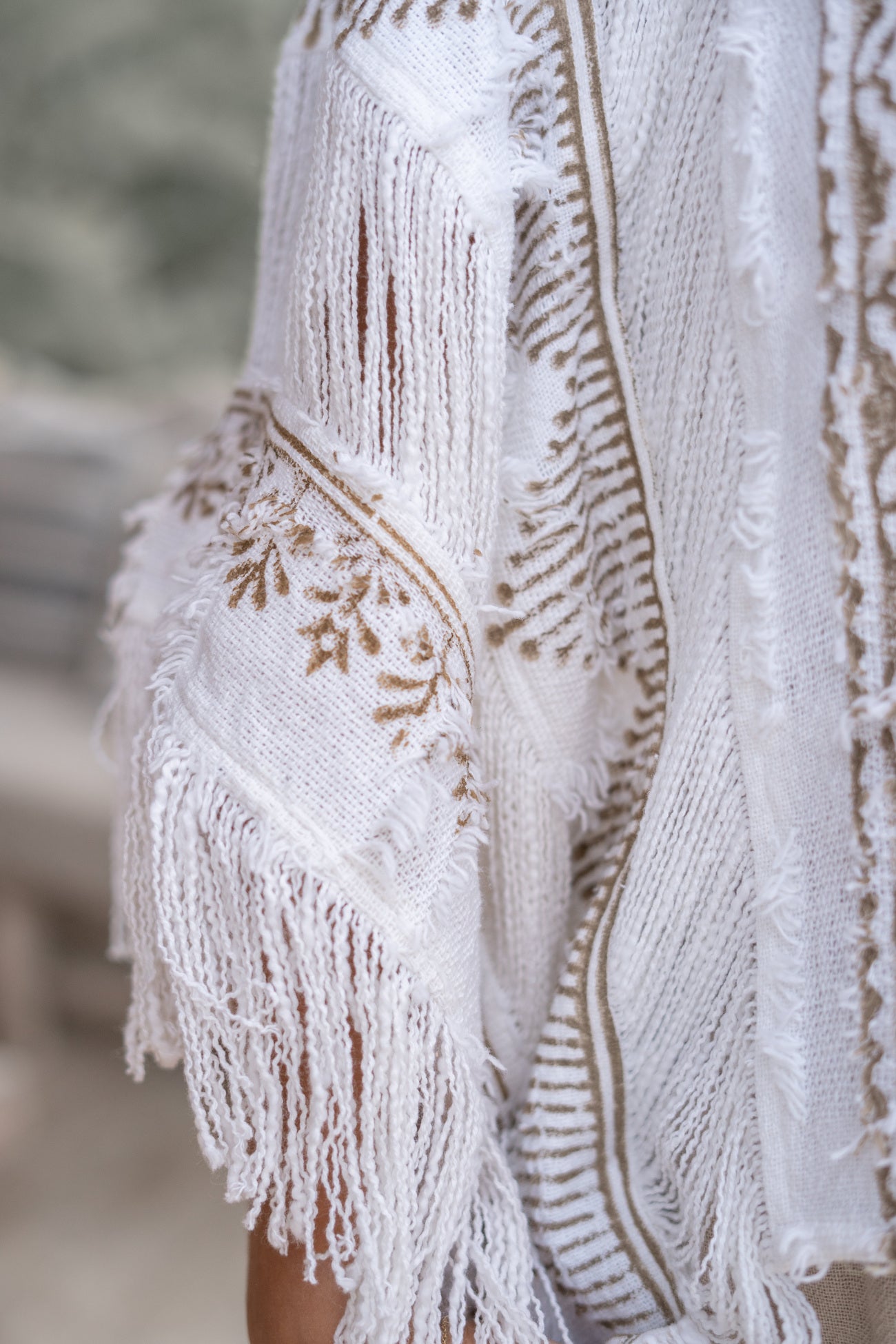 Bohemian top in white van ibzmode, Brands of Ibiza