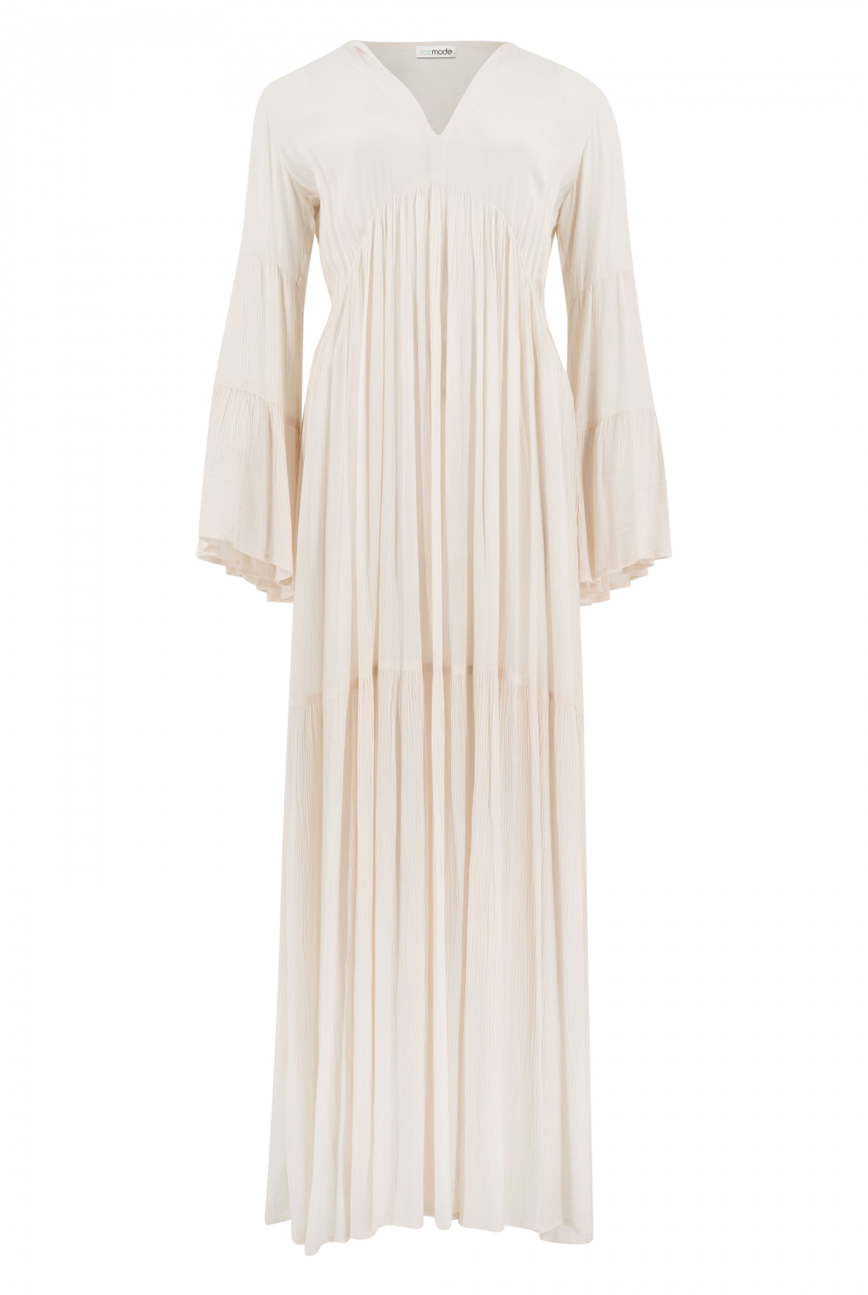 Vestido bohemio en marfil de ibzmode, Marcas de Ibiza