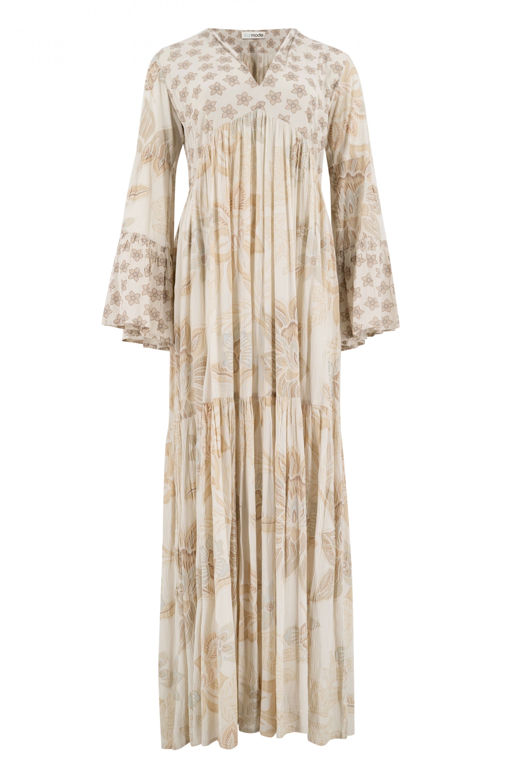 Bohemian jurk in ivory van ibzmode, Brands of Ibiza