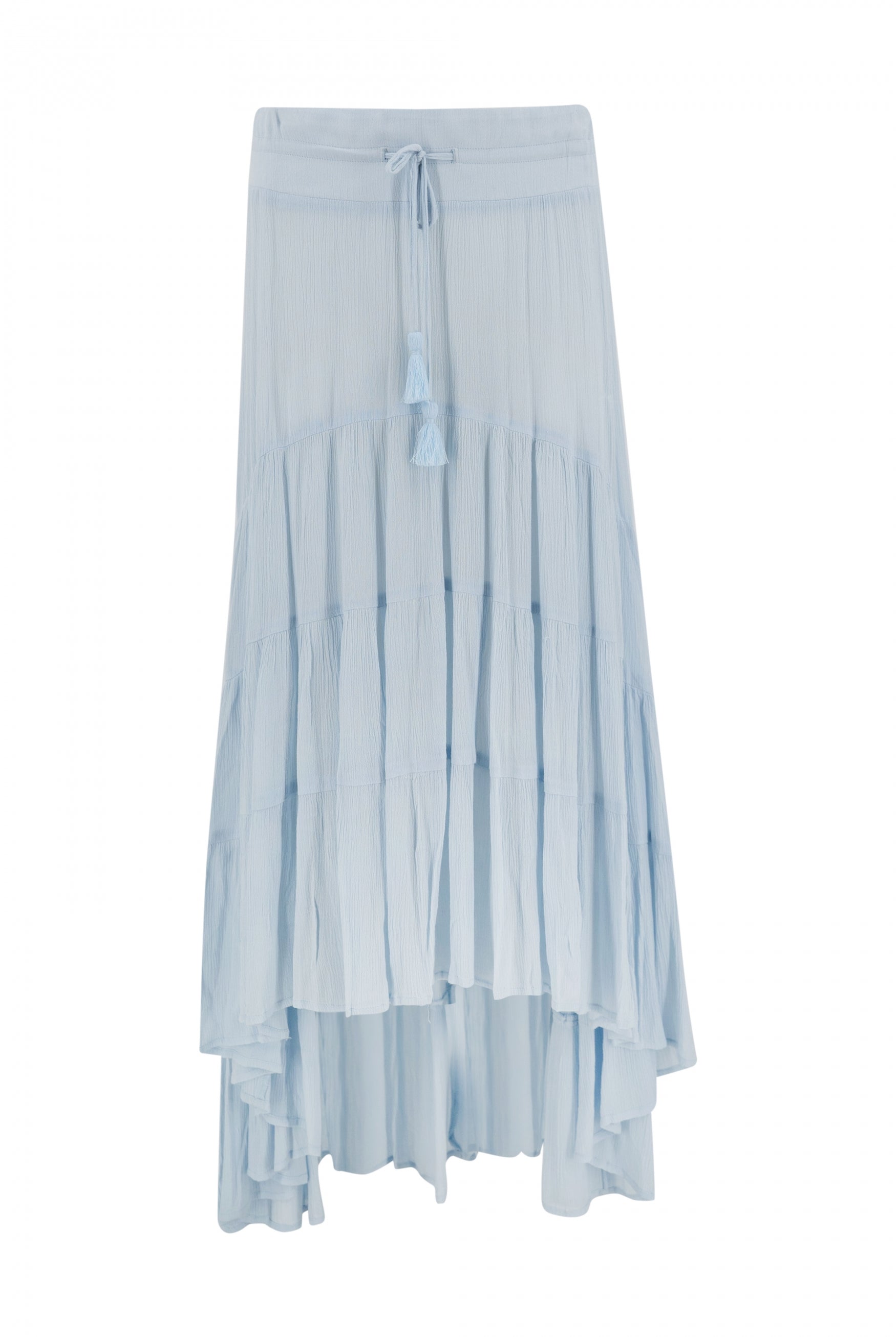Bohemian rok in pale blue van ibzmode, Brands of Ibiza
