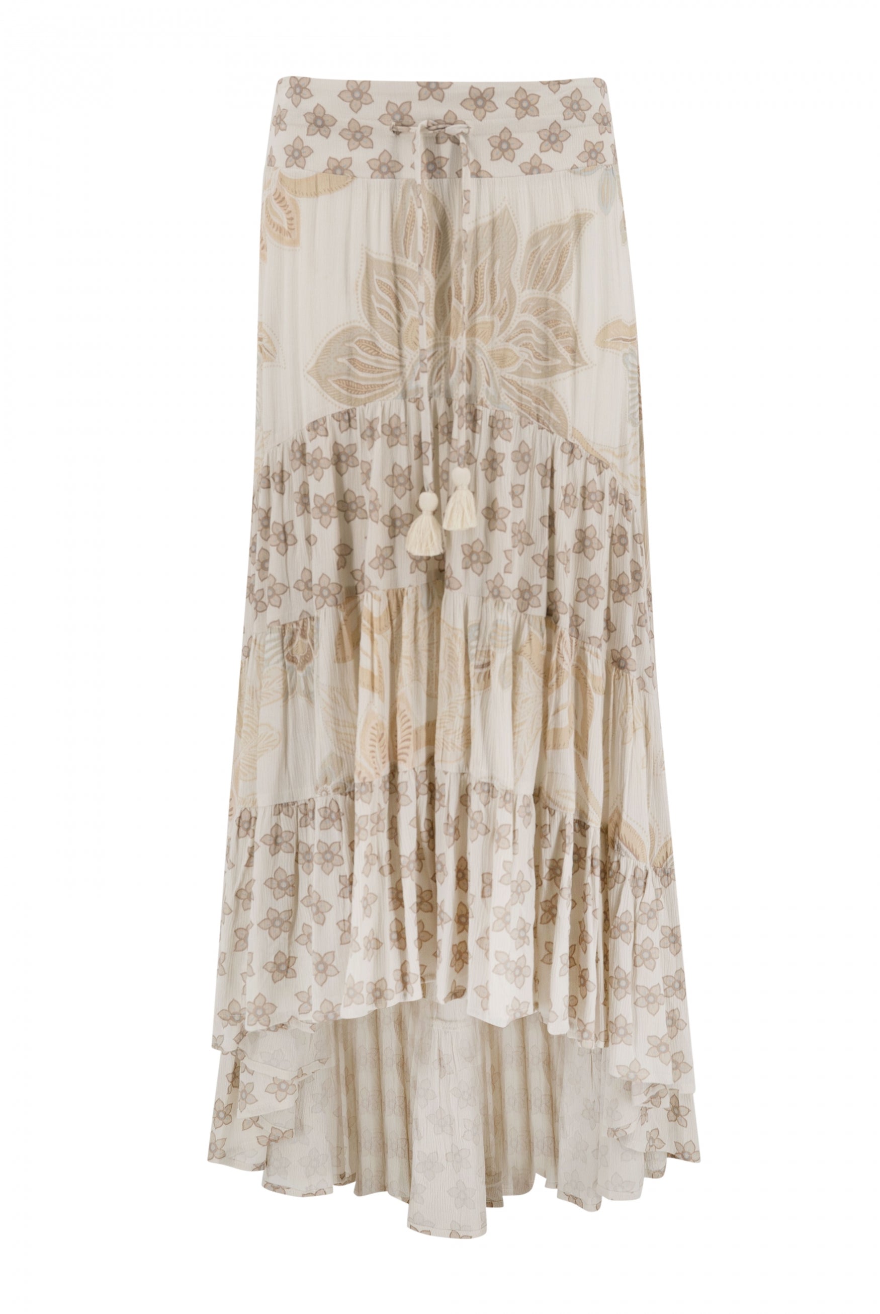 Bohemian rok in ivory van ibzmode, Brands of Ibiza