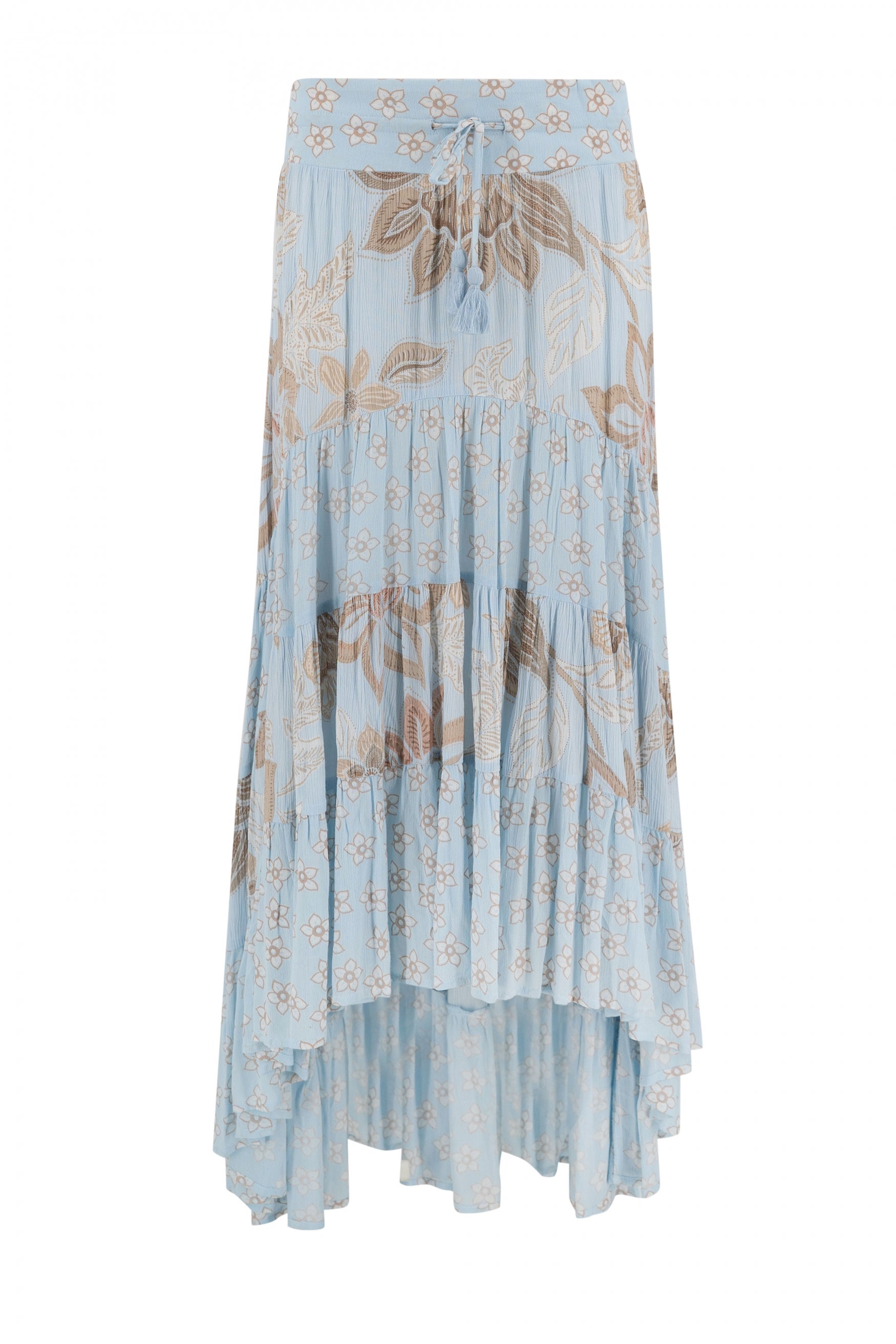 Bohemian rok in pale blue van ibzmode, Brands of Ibiza