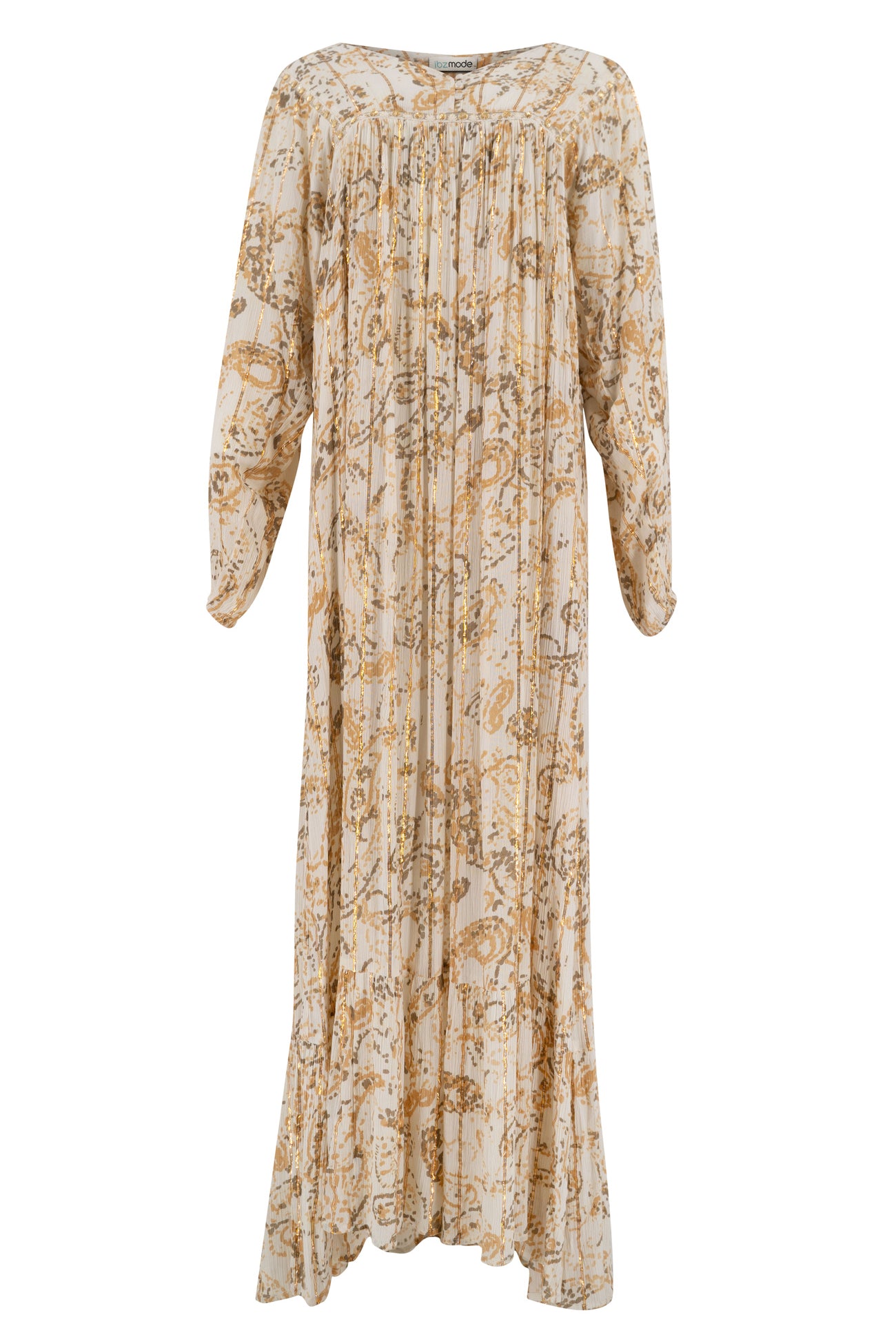 Bohemian jurk in sand van ibzmode, Brands of Ibiza