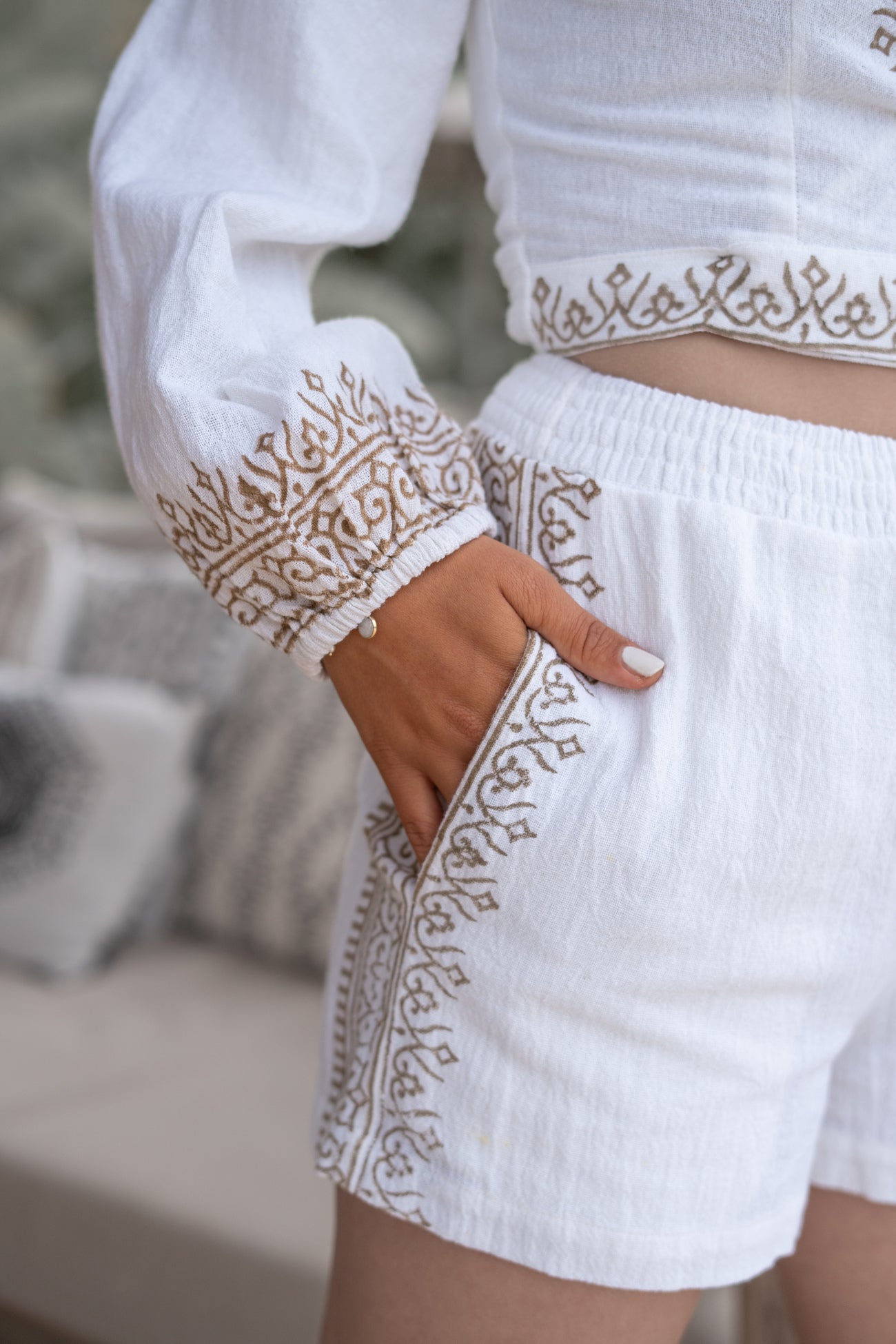 Bohemian broek in white van ibzmode, Brands of Ibiza