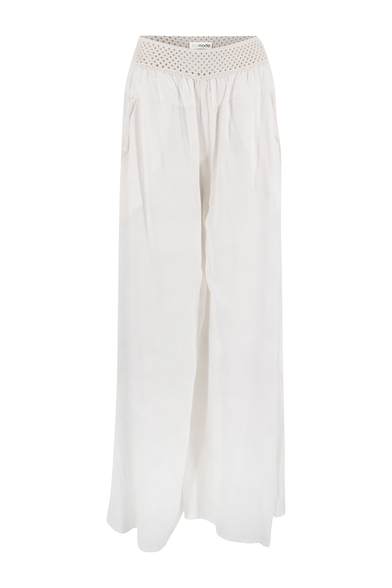 Bohemian broek in white van ibzmode, Brands of Ibiza