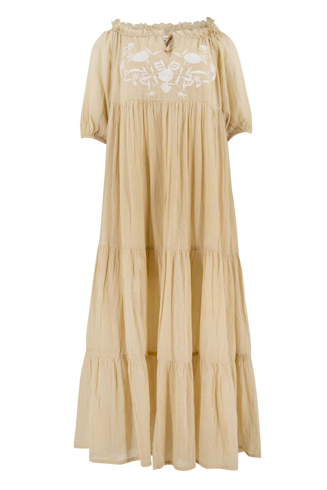 Bohemian jurk in sand van ibzmode, Brands of Ibiza