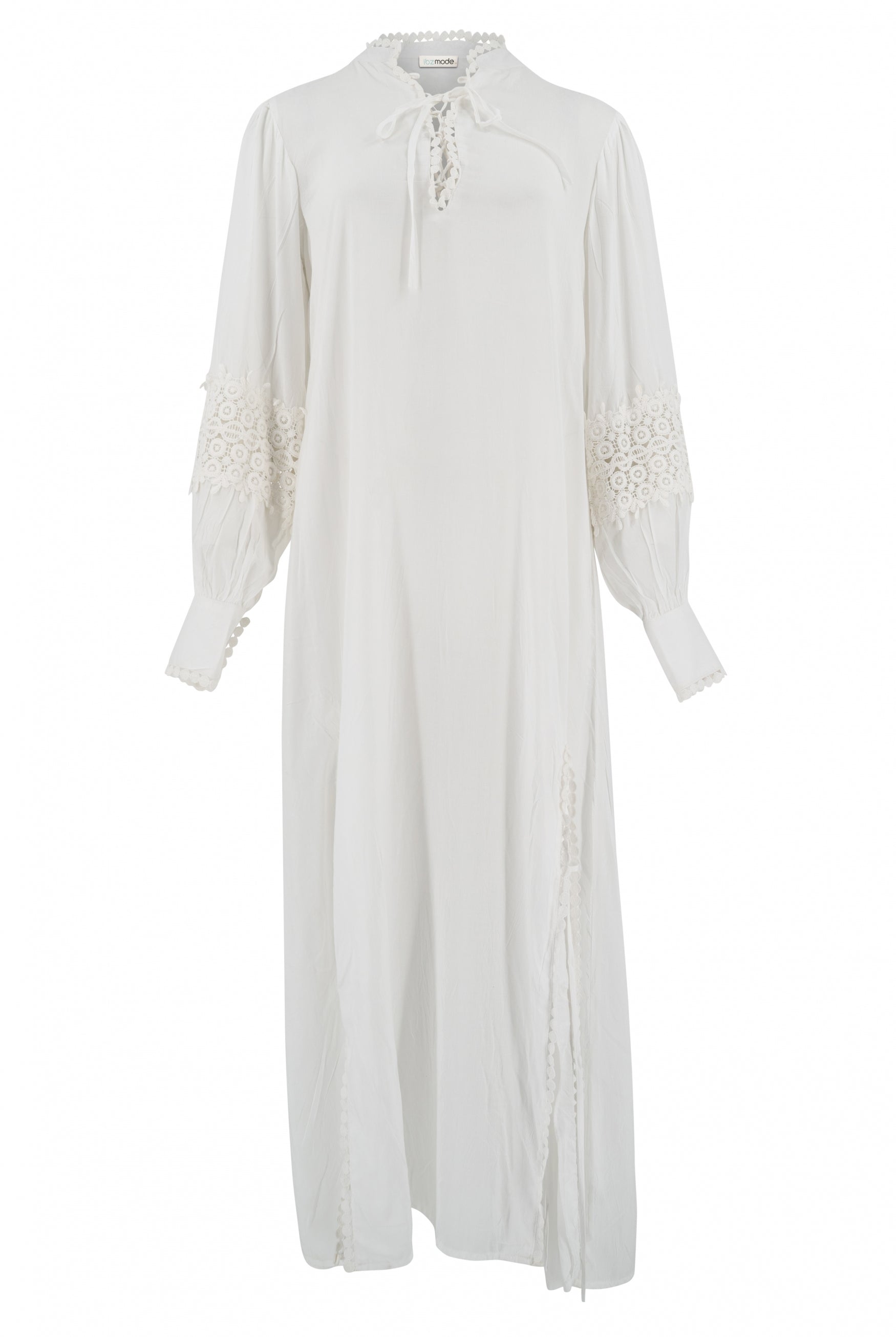 Caftan long Gabriela Granada Caftan blanc | ibizamode