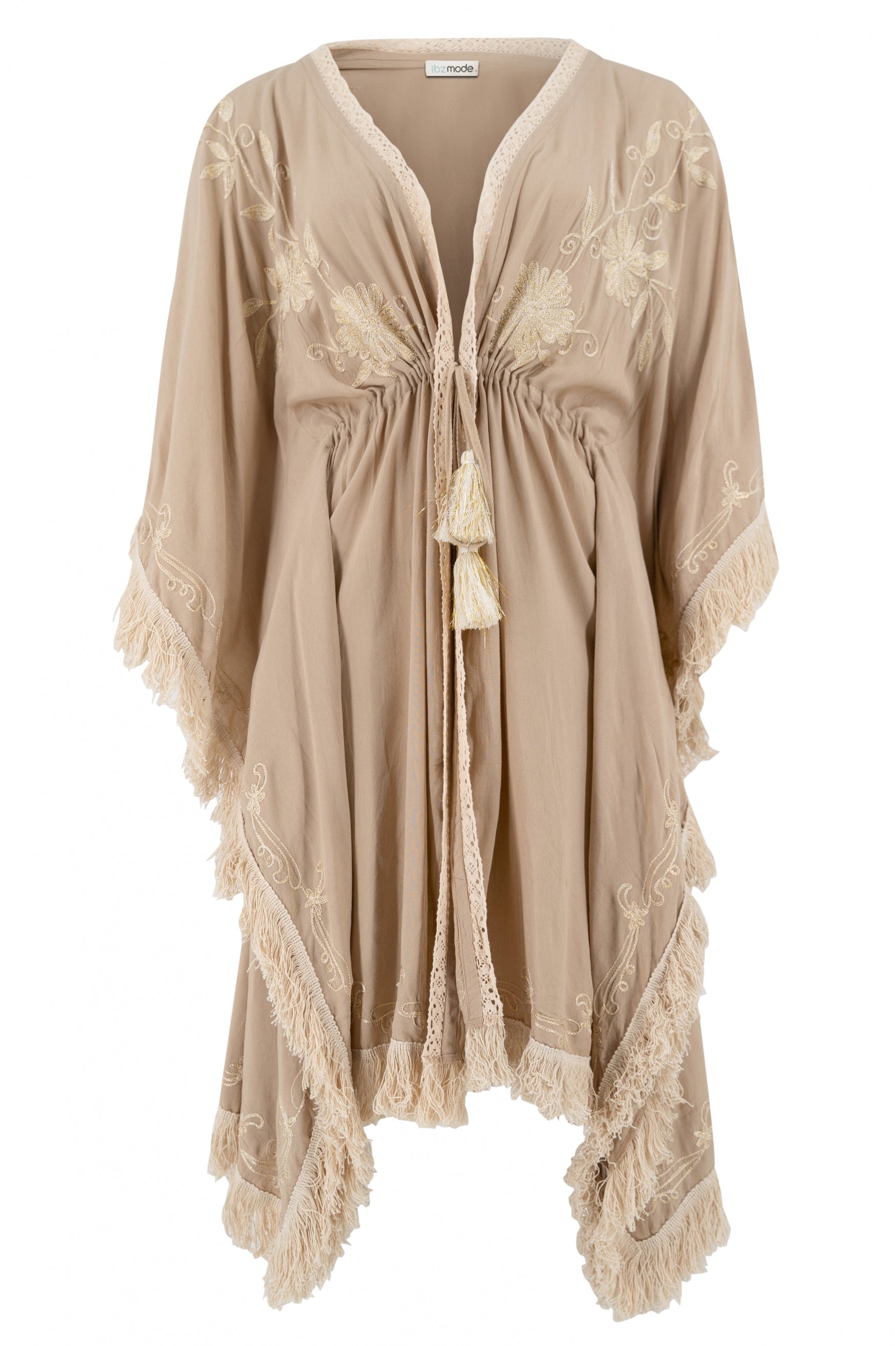 Bohemian kimono in powder van ibzmode, Brands of Ibiza
