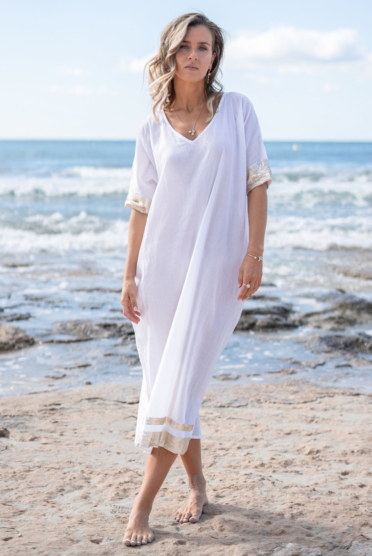 Article bohème blanc de la marque ibzmode, Brands of Ibiza