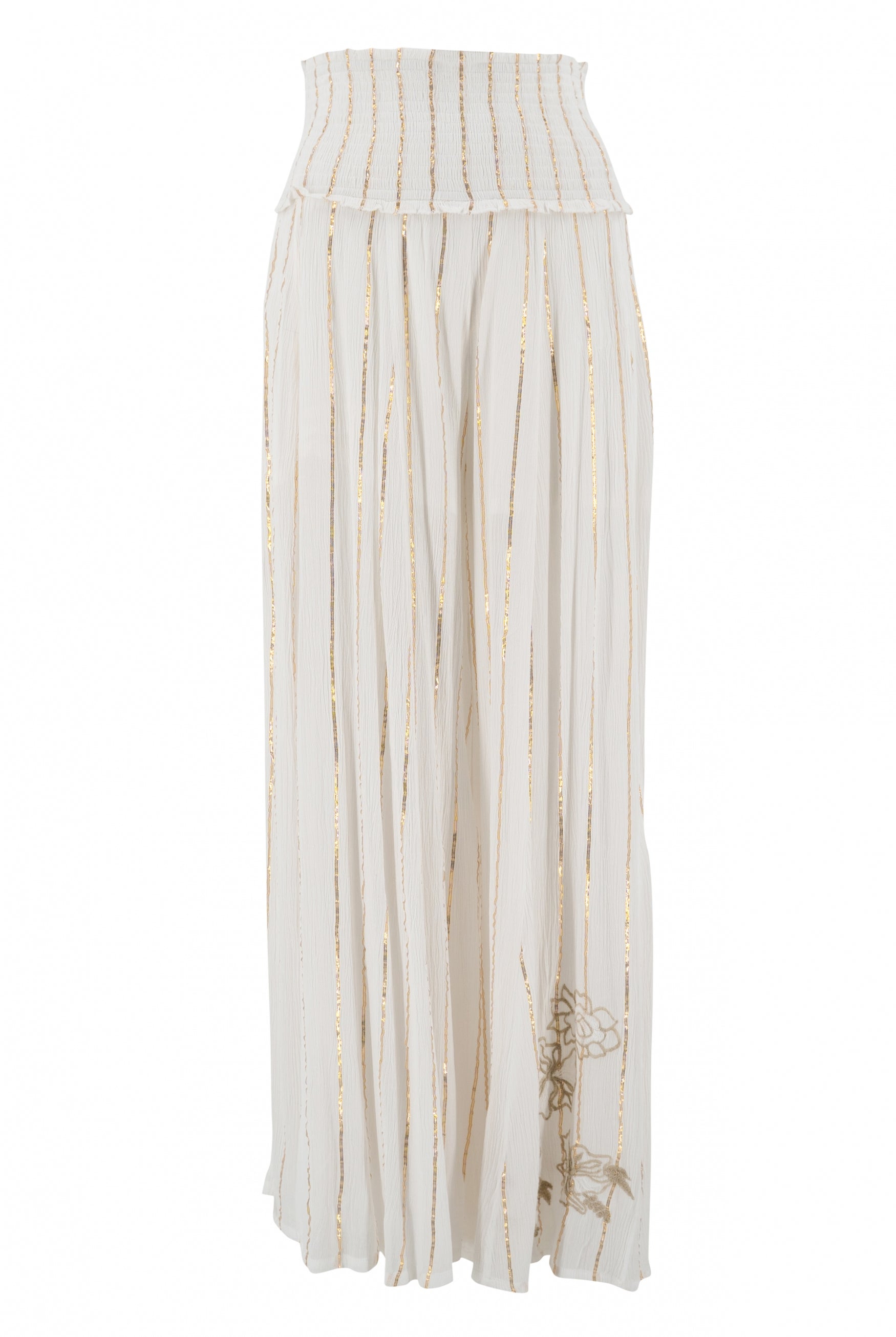 Bohemian broek in white van ibzmode, Brands of Ibiza