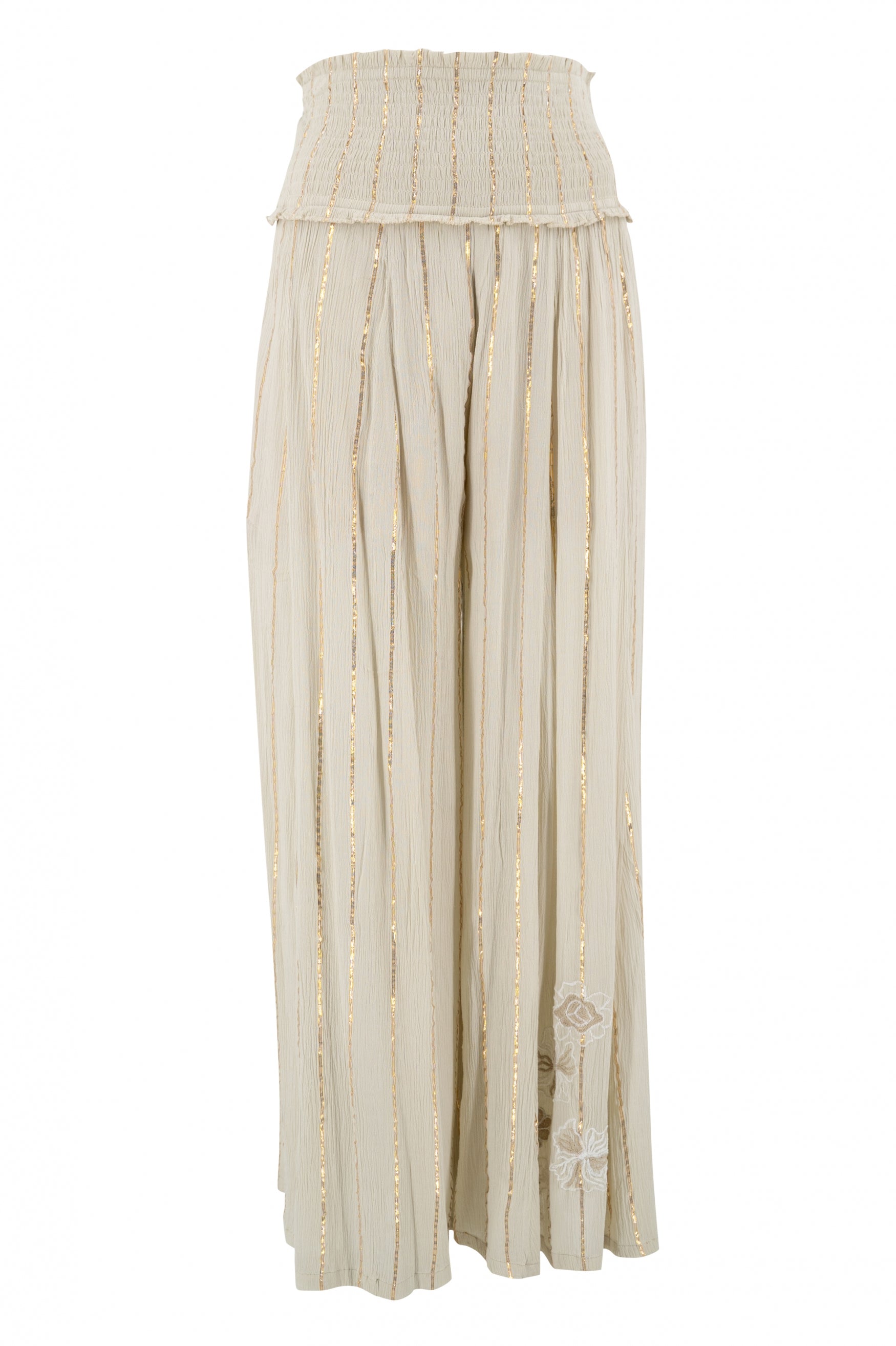 Bohemian broek in sand van ibzmode, Brands of Ibiza