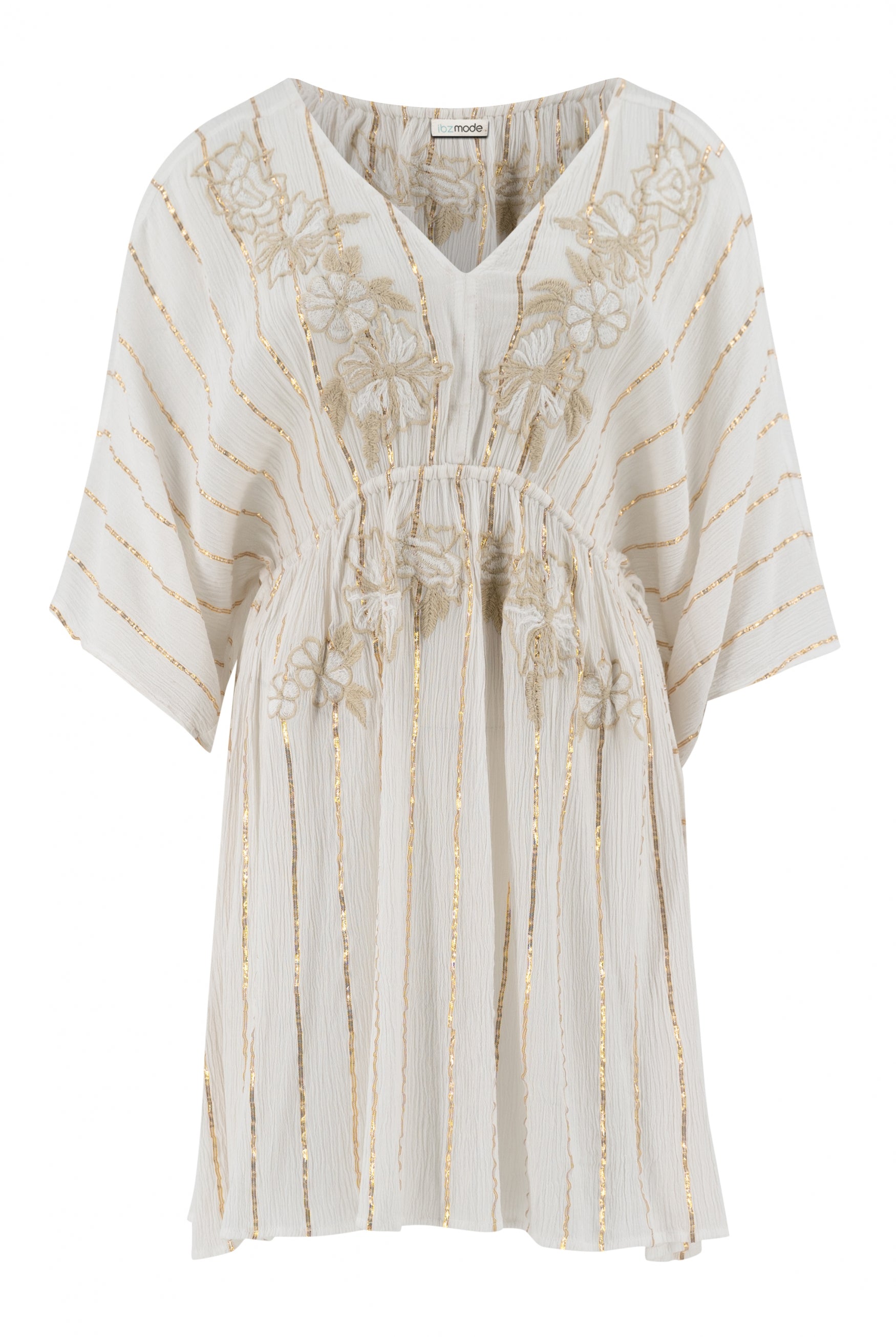 Bohemian jurk in white van ibzmode, Brands of Ibiza