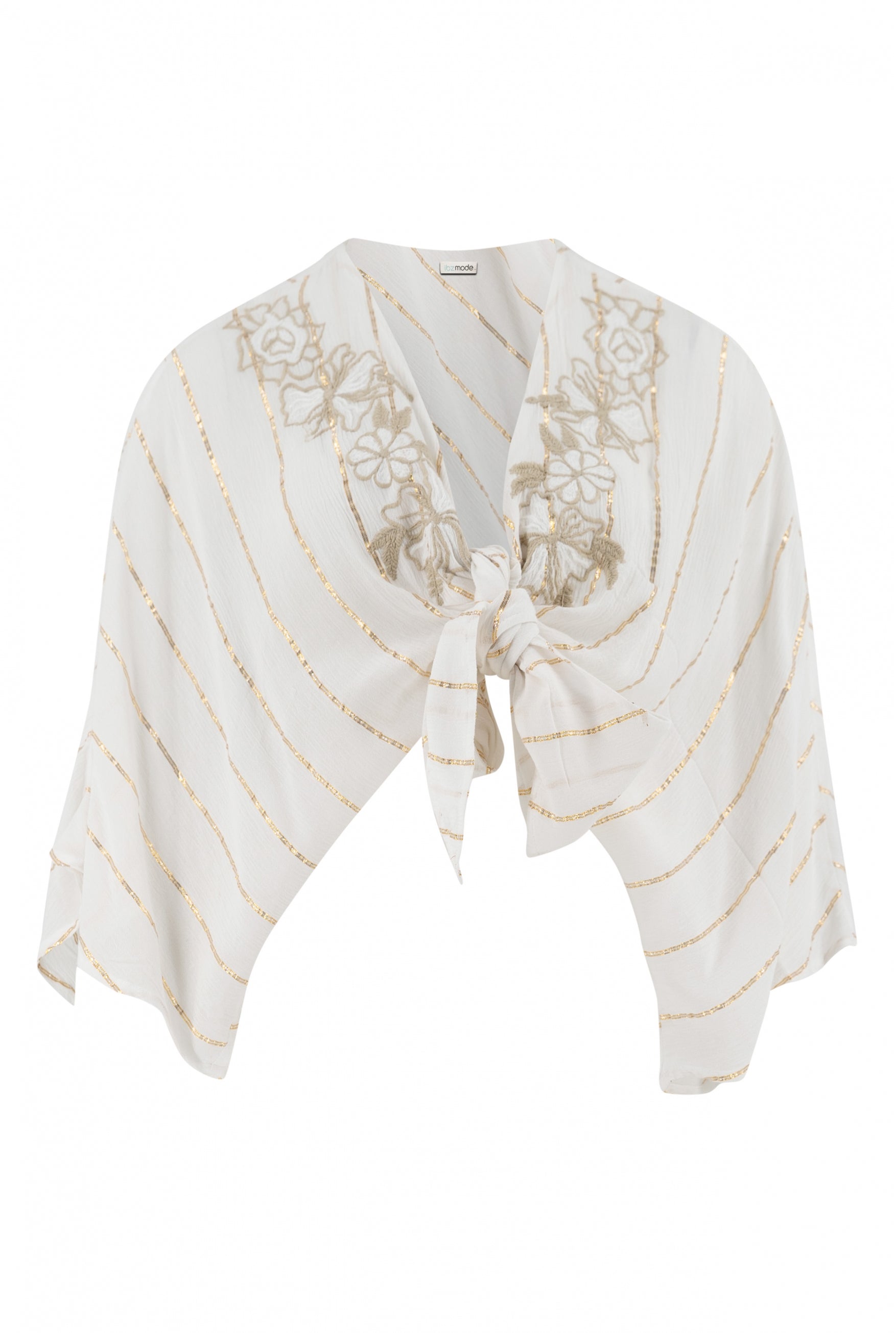 Bohemian kimono in white van ibzmode, Brands of Ibiza