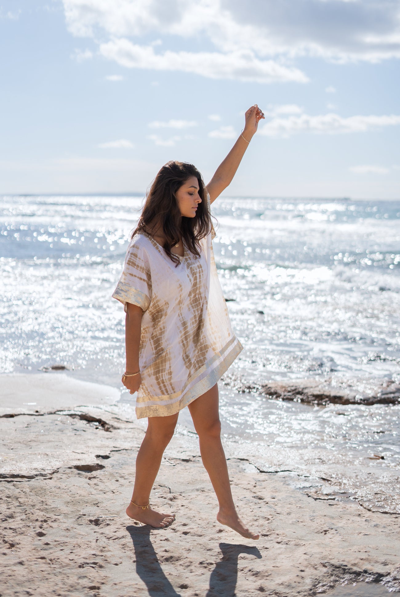 Bohemian item in white tie dye van ibzmode, Brands of Ibiza