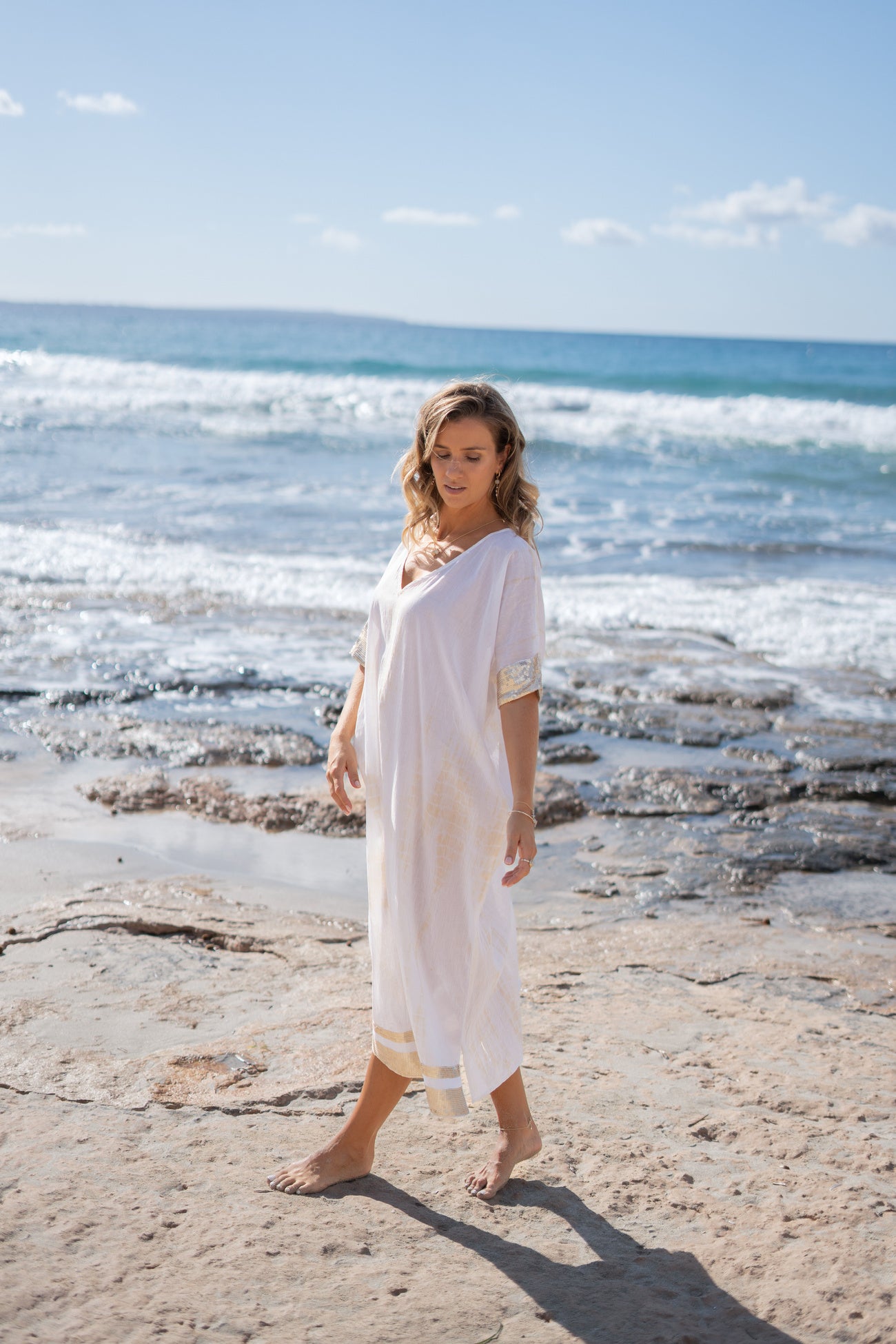 Bohemian item in white tie dye van ibzmode, Brands of Ibiza