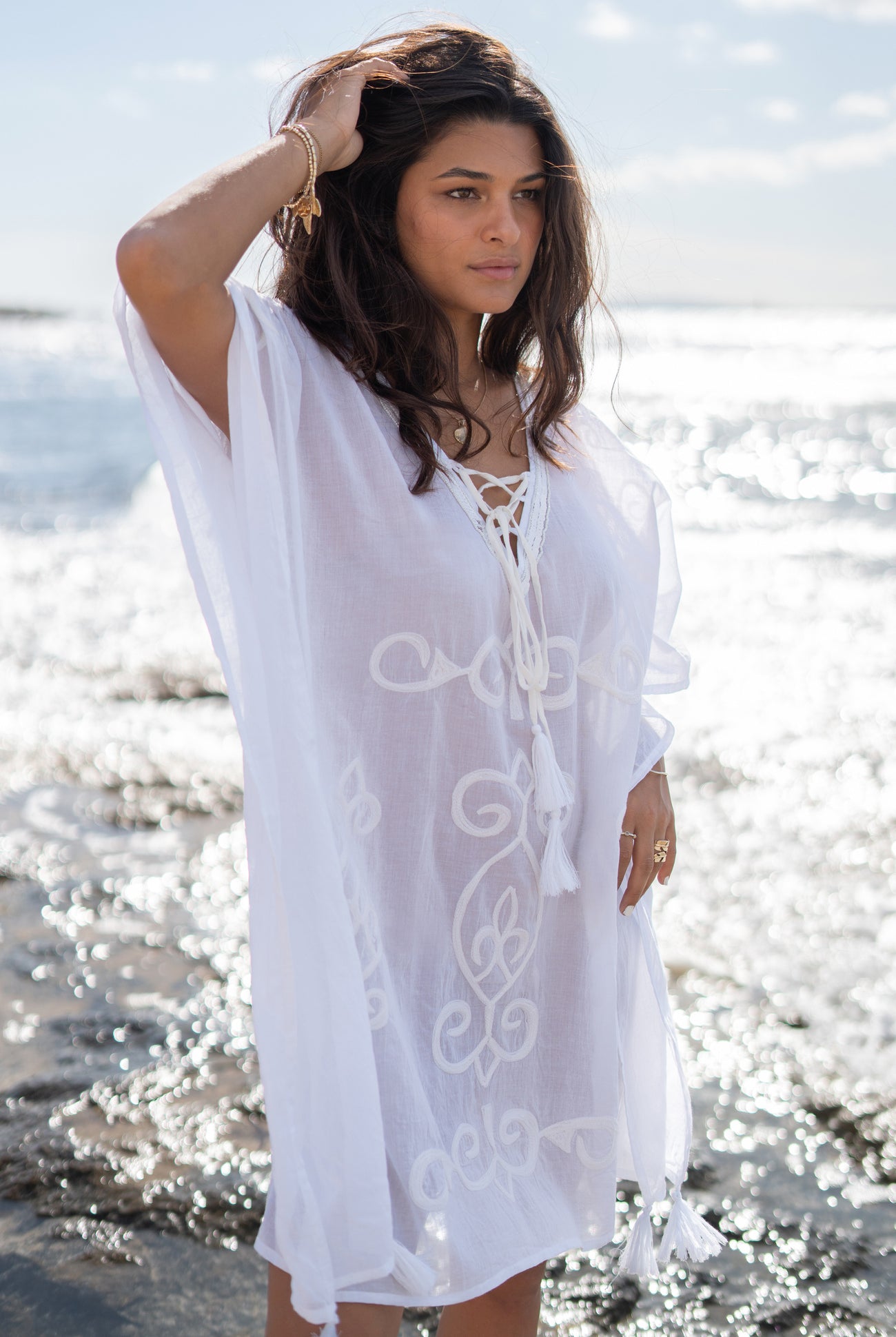 Bohemian item in white van ibzmode, Brands of Ibiza