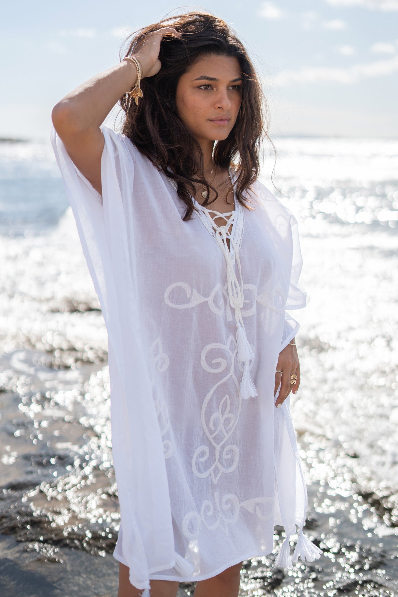 Bohemian item in white van ibzmode, Brands of Ibiza