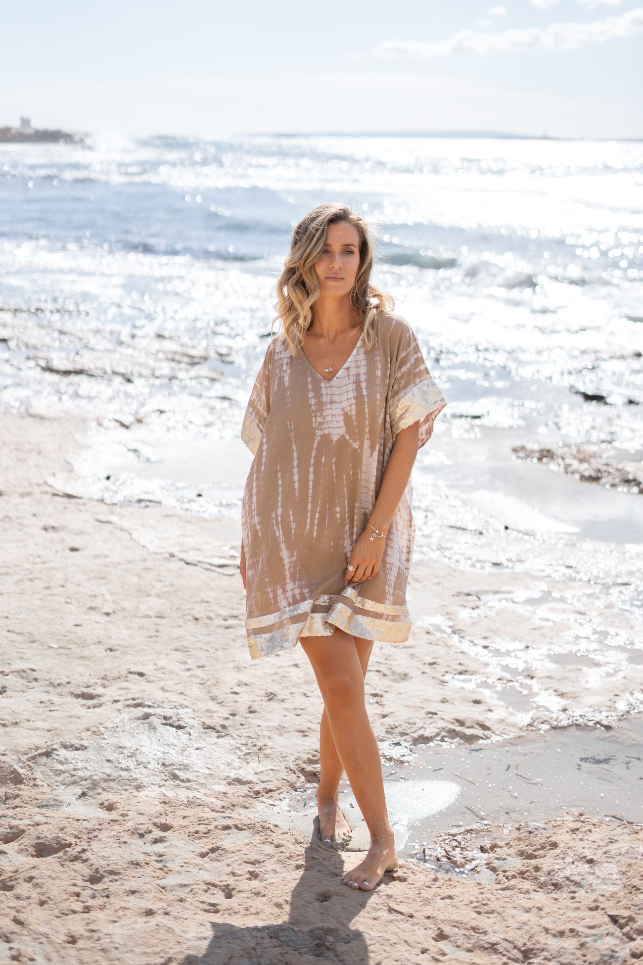 Bohemian item in taupe tie dye van ibzmode, Brands of Ibiza