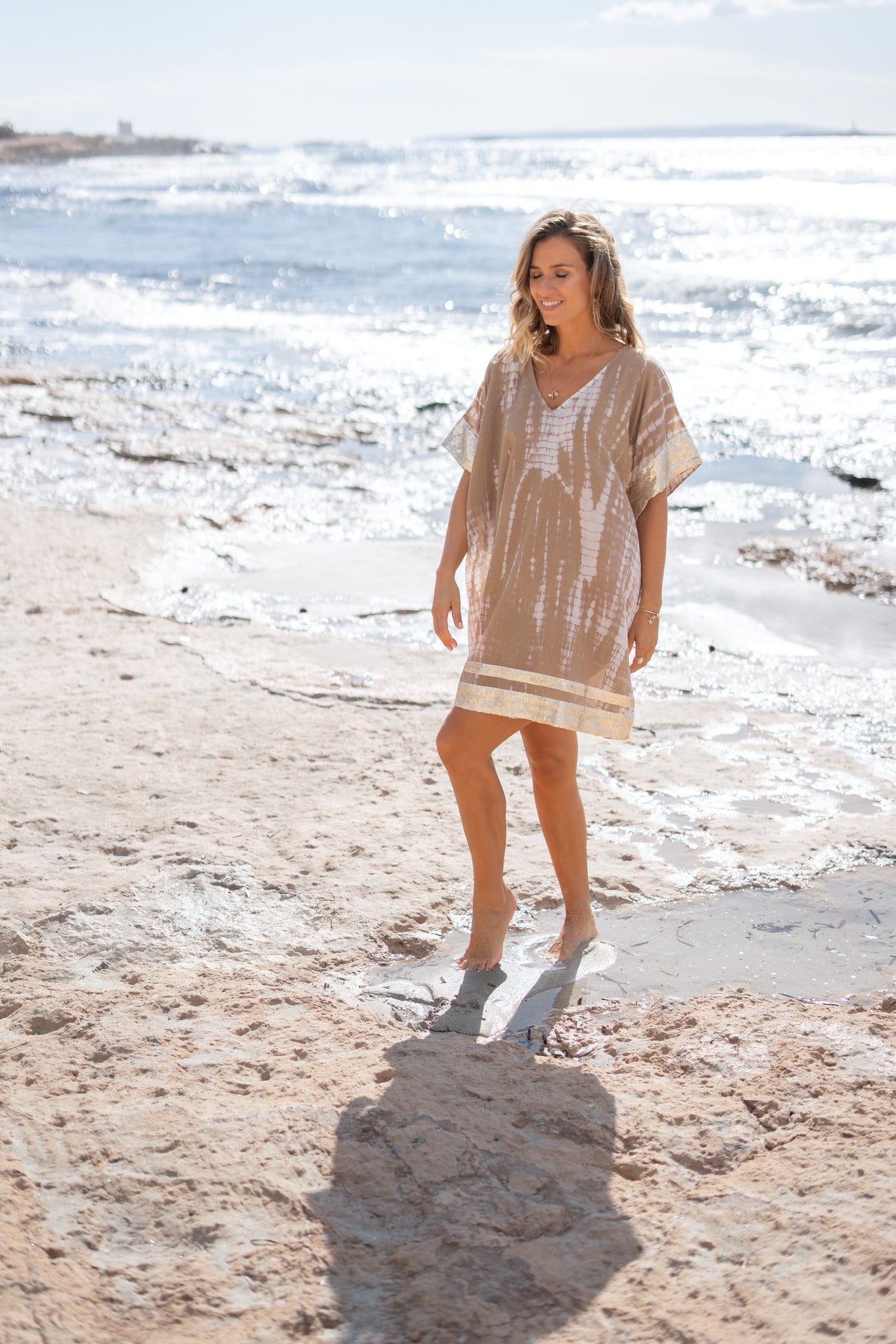 Bohemian item in taupe tie dye van ibzmode, Brands of Ibiza