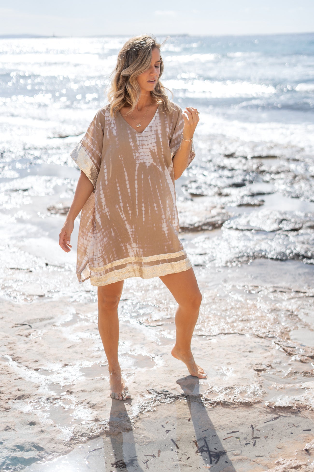 Bohemian item in taupe tie dye van ibzmode, Brands of Ibiza