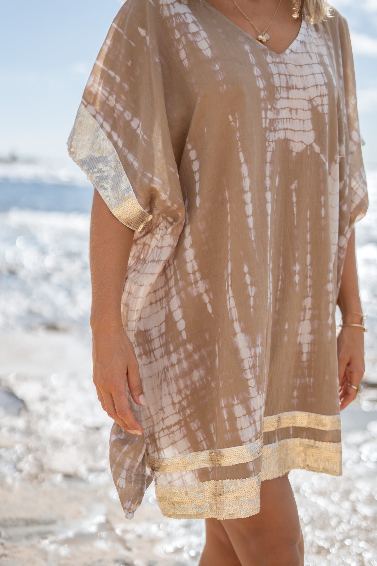 Bohemian item in taupe tie dye van ibzmode, Brands of Ibiza