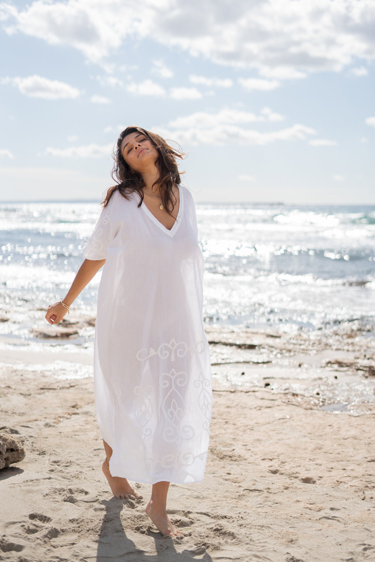 Bohemian item in white van ibzmode, Brands of Ibiza