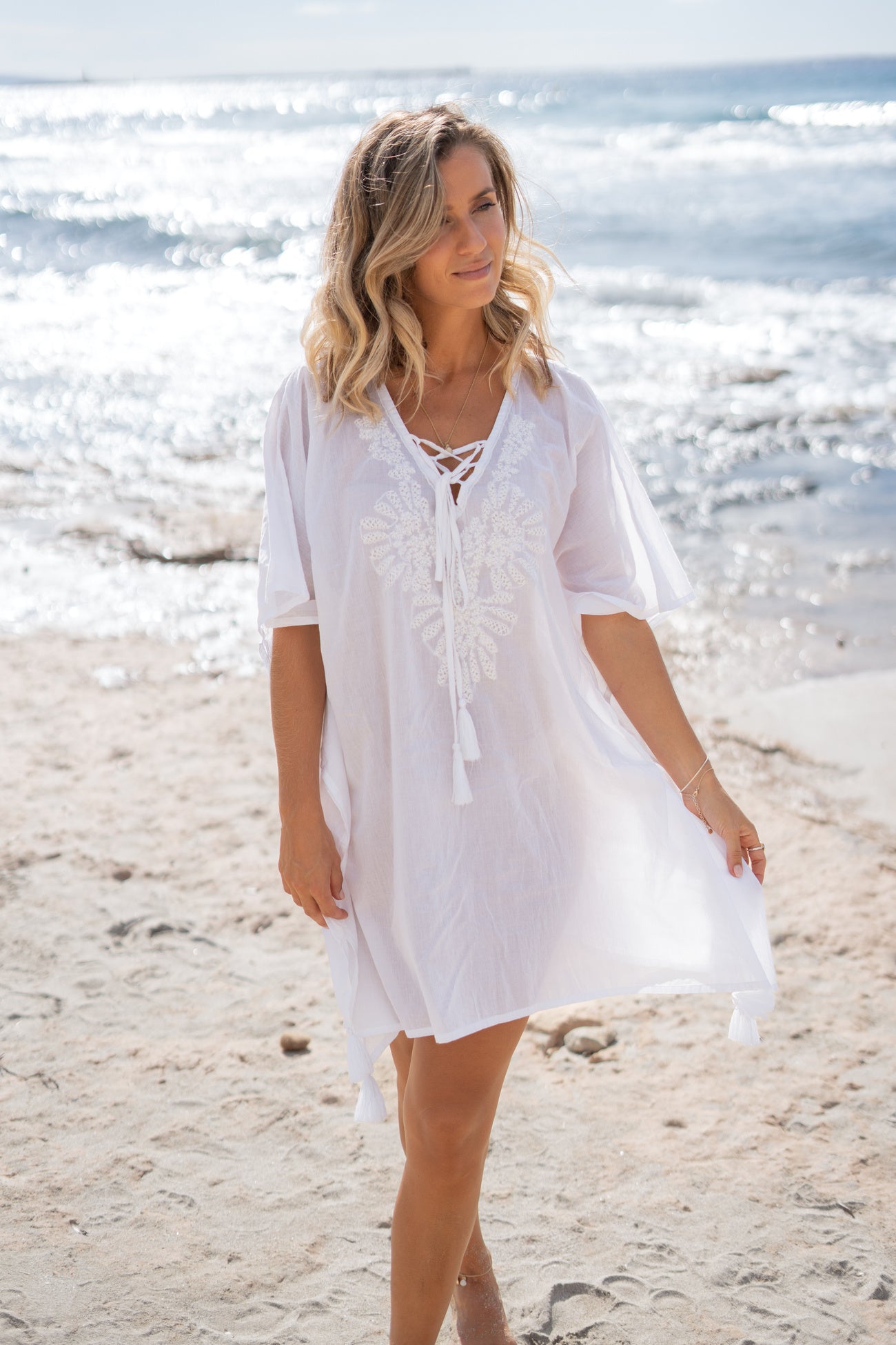 Bohemian item in white van ibzmode, Brands of Ibiza