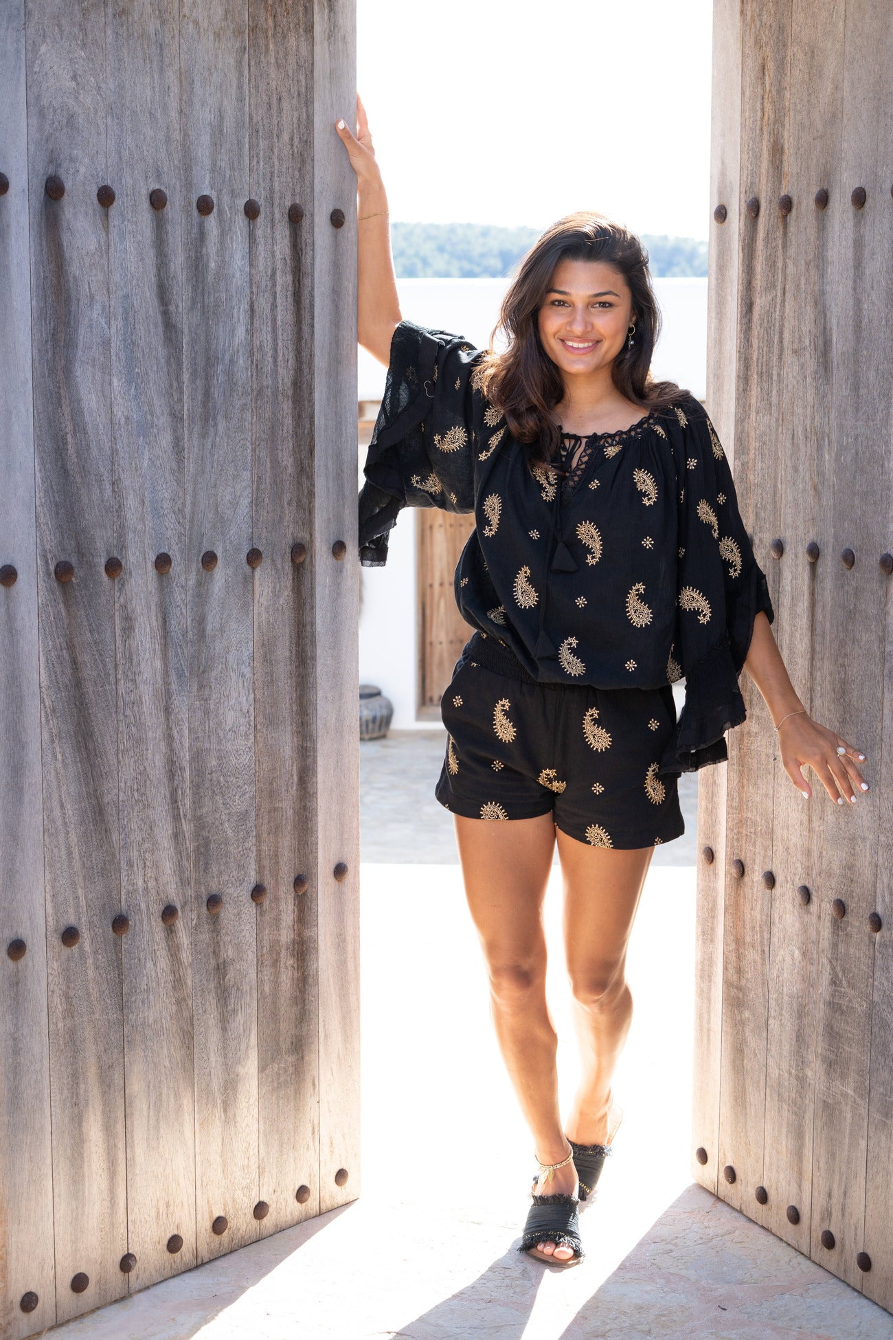 Bohemian broek in black van ibzmode, Brands of Ibiza