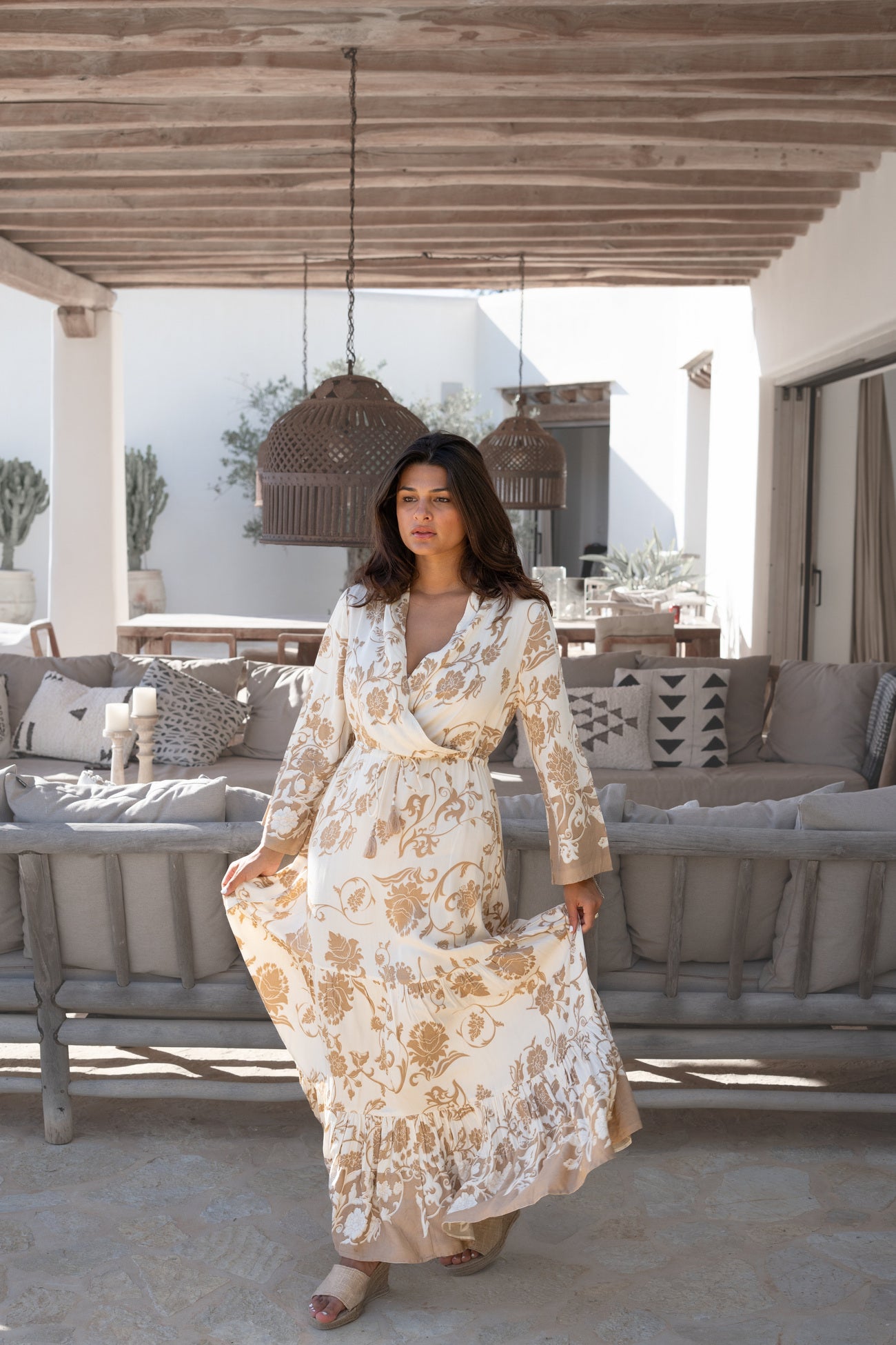 Bohemian jurk in ivory van ibzmode, Brands of Ibiza